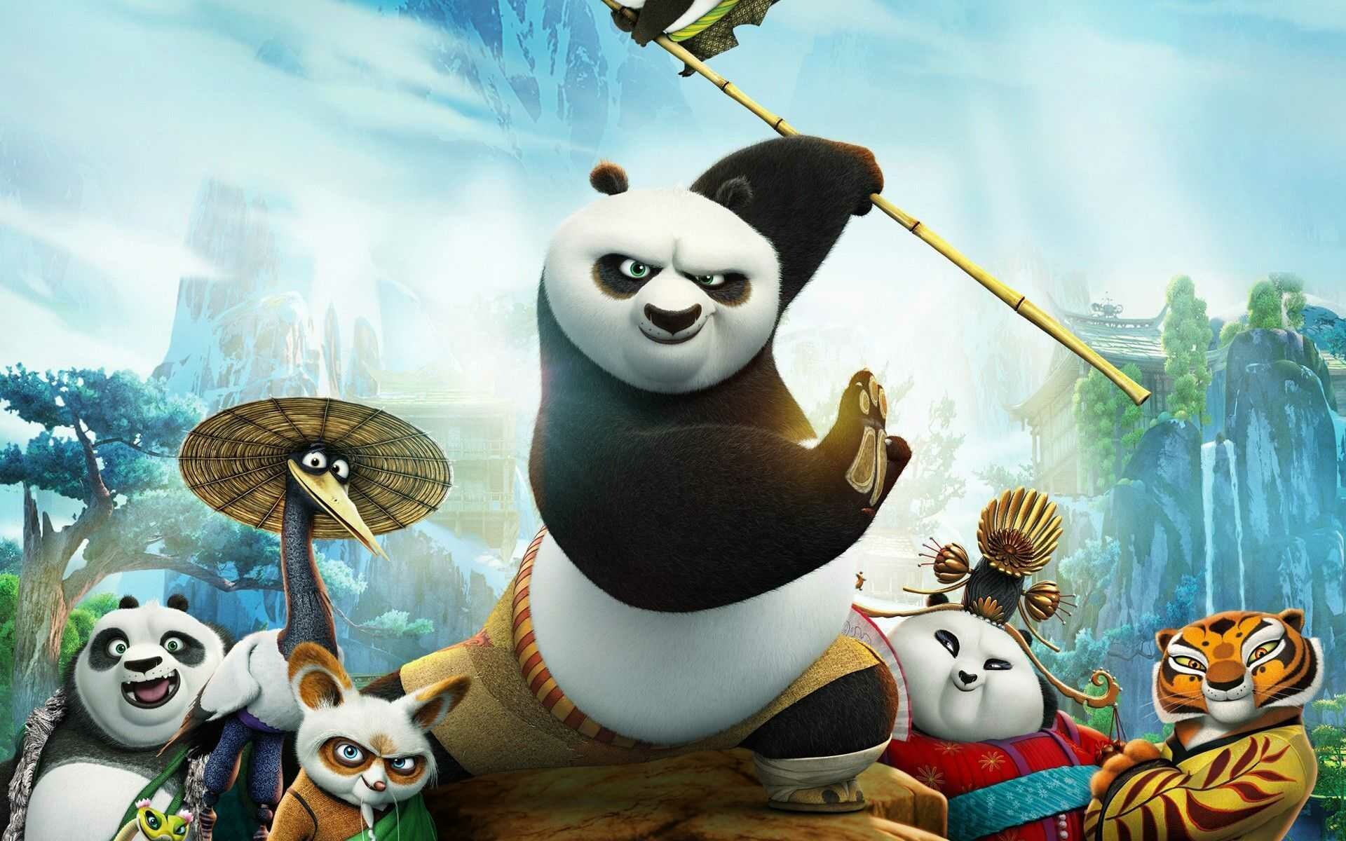 Po Kung Fu Panda, Master Tigress, Master Crane, Furious Five Po Kung Fu Panda, Master Tigress, Master Crane, Furious Five — 1920×1200 HD wallpaper