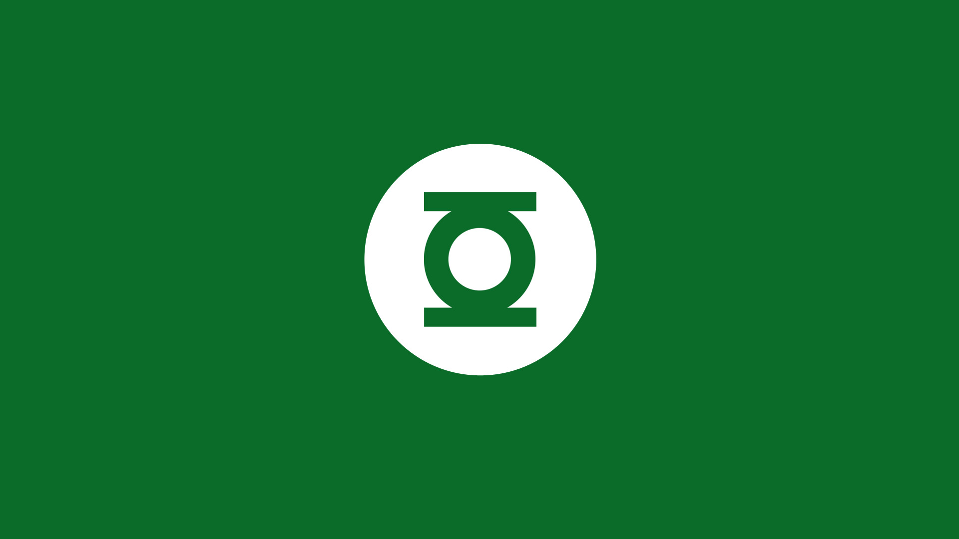 Green Lantern emblem, White circular logo, Green backdrop Green Lantern emblem, White circular logo, Green backdrop — 1920×1080 HD wallpaper