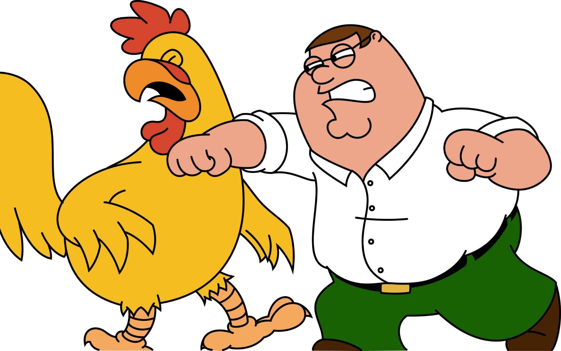 Peter Griffin, Ernie the Giant Chicken, Chicken fight scene Peter Griffin, Ernie the Giant Chicken, Chicken fight scene — 1920×1200 HD wallpaper