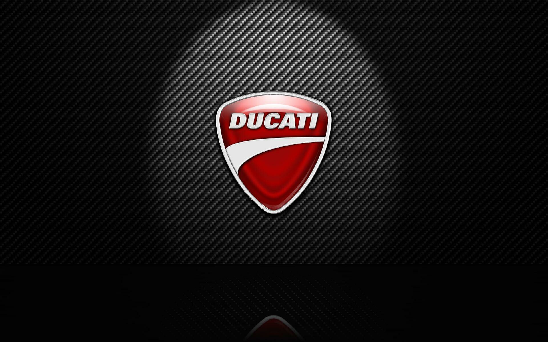 Ducati shield logo, Carbon fiber texture, Red emblem spotlight Ducati shield logo, Carbon fiber texture, Red emblem spotlight — 1920×1200 HD wallpaper