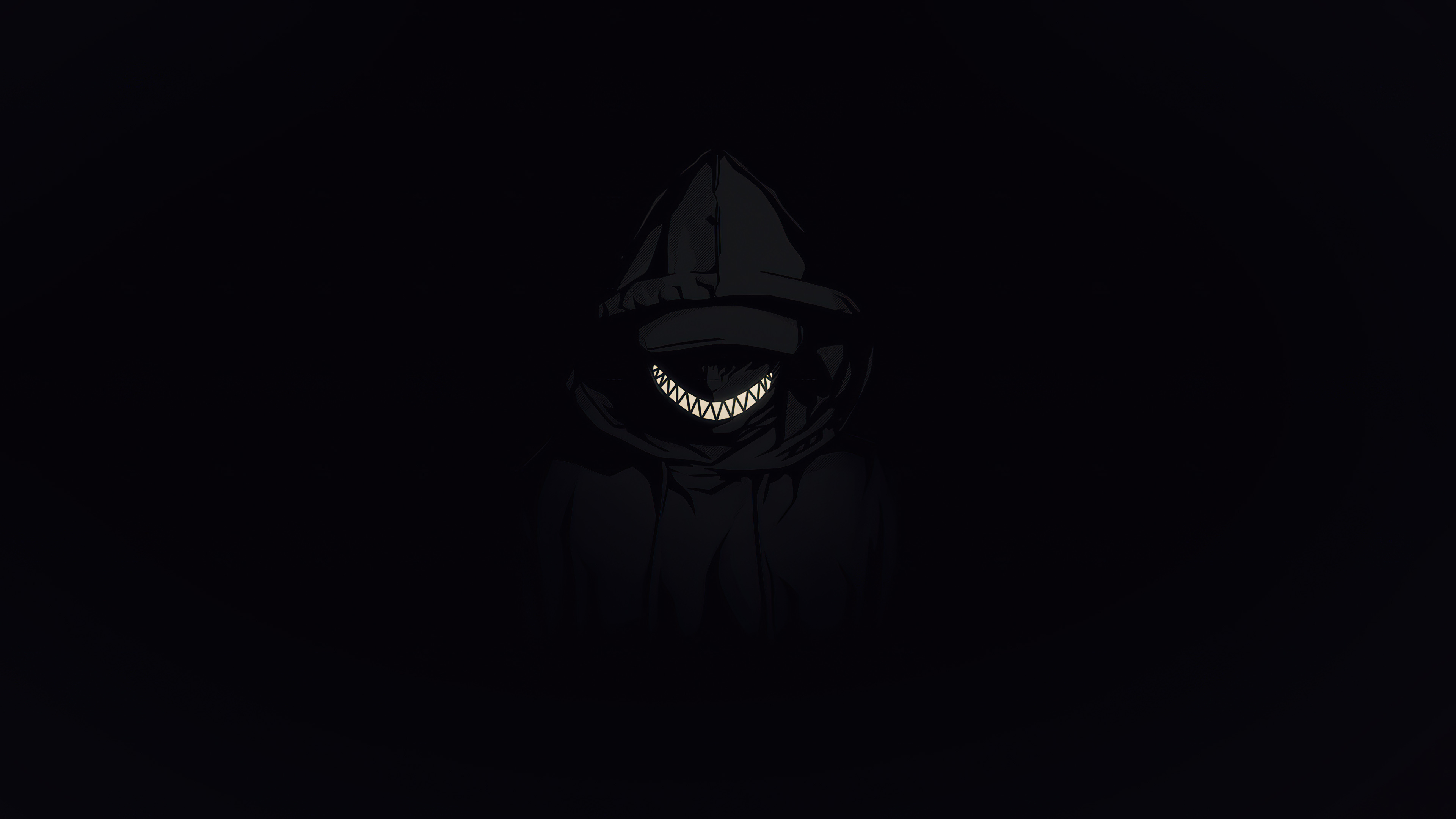 Hooded figure, Dark Wallpaper, 4K Desktop — 3840×2160 HD wallpaper