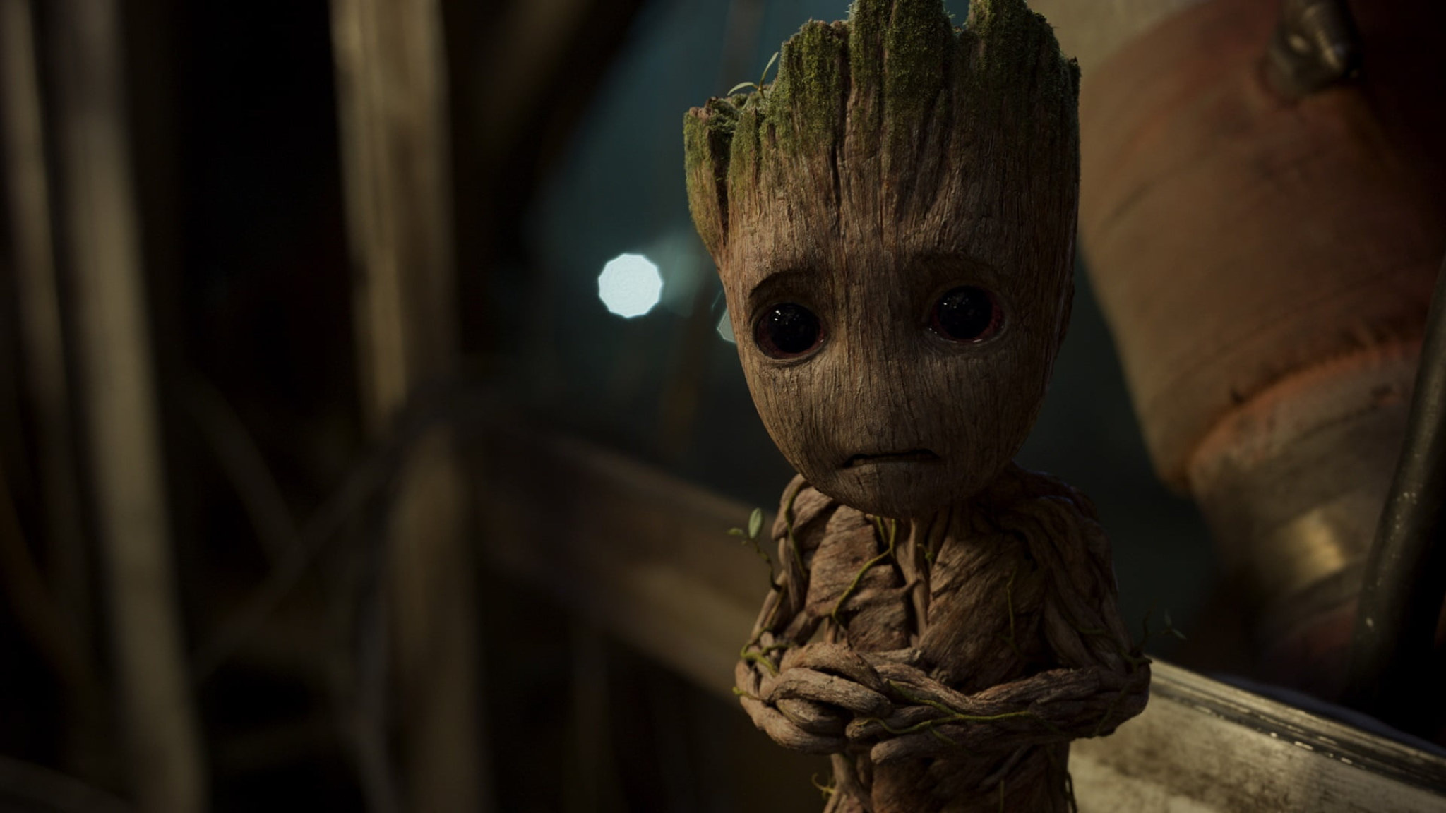 Baby Groot, Guardians of the Galaxy, Spaceship interior Baby Groot, Guardians of the Galaxy, Spaceship interior — 2048×1152 HD wallpaper