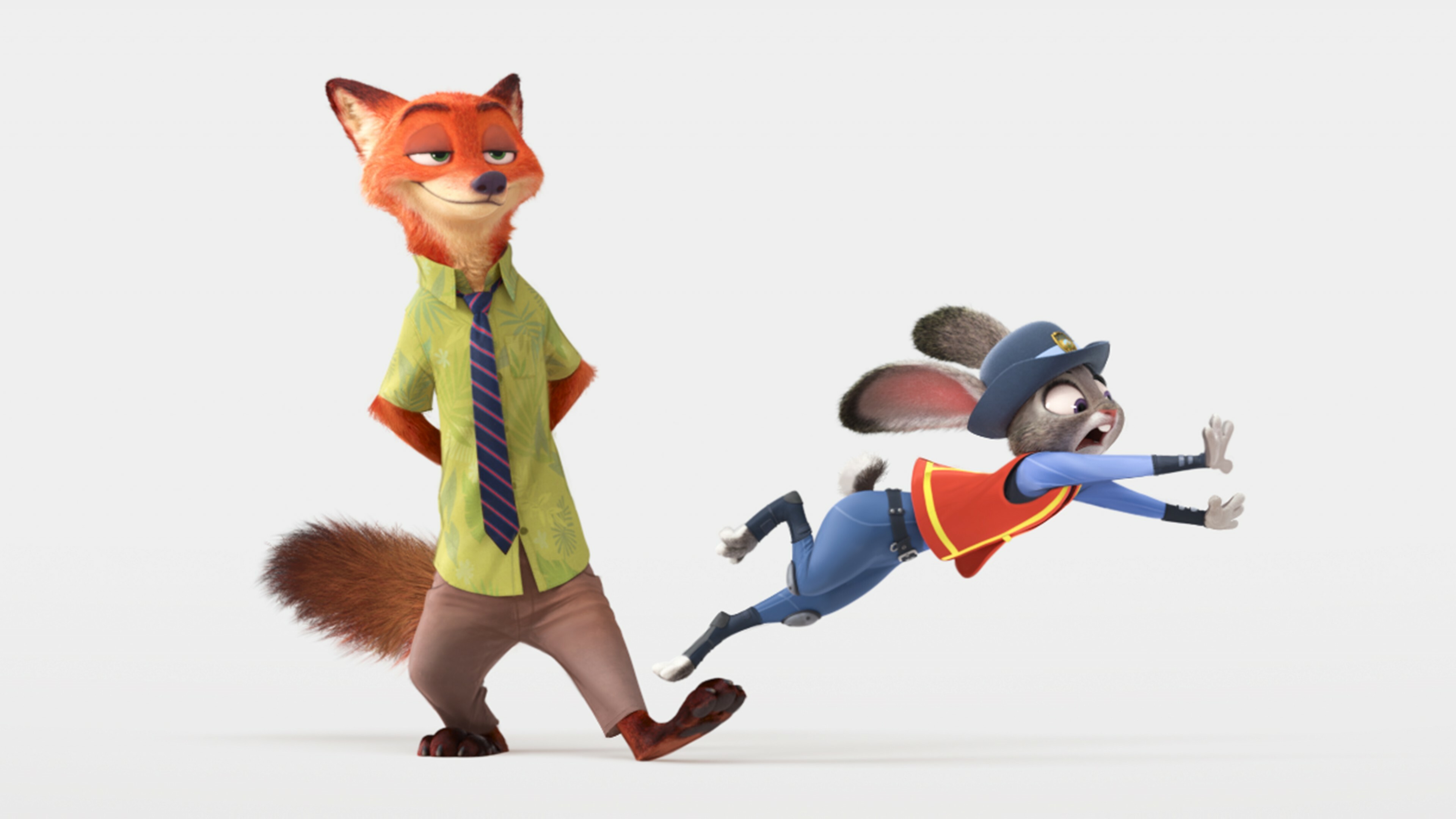Nick Wilde and Judy, Zootopia Wallpaper, 4K Desktop Nick Wilde and Judy, Zootopia Wallpaper, 4K Desktop — 3840×2160 HD wallpaper