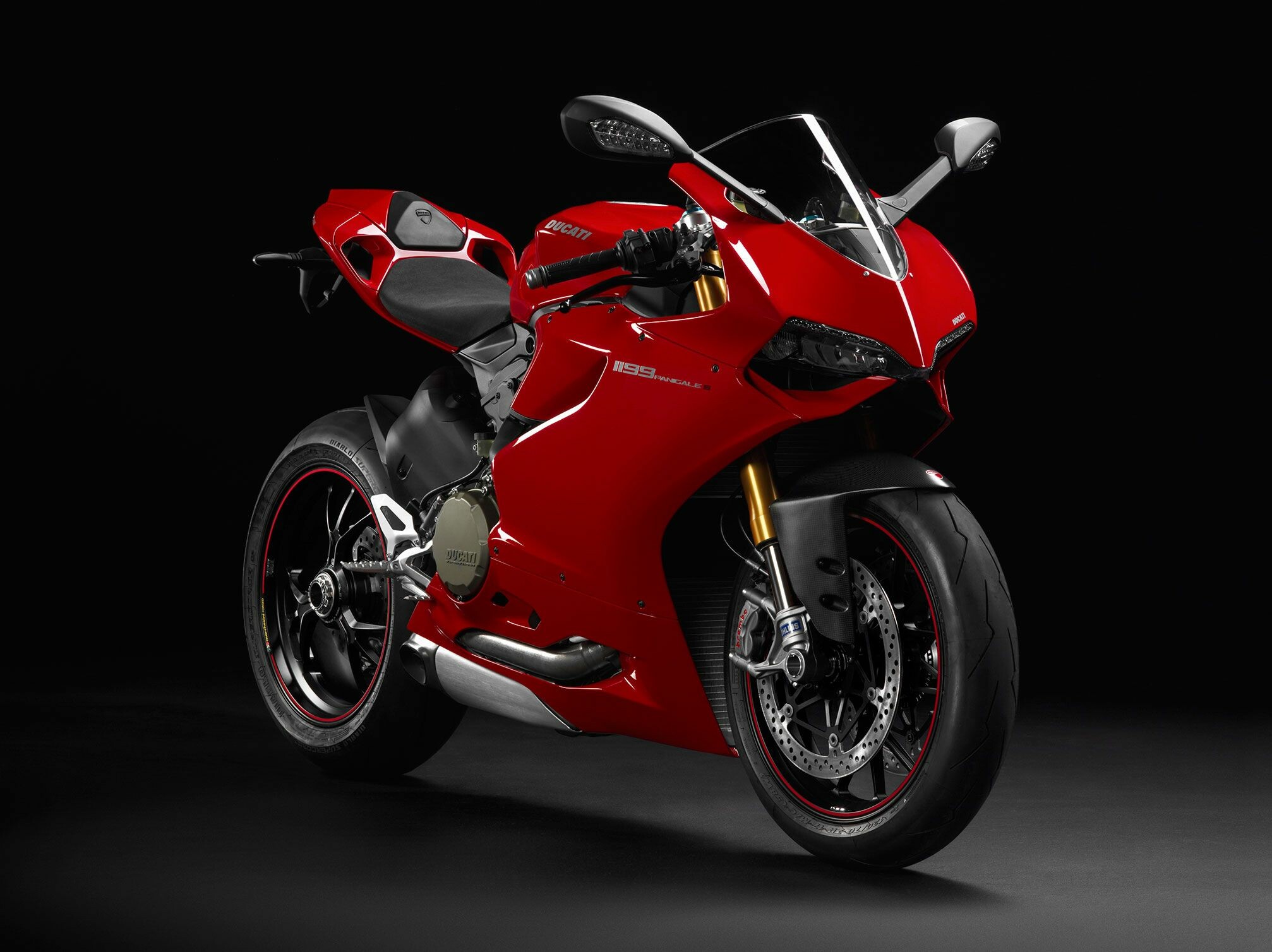 Ducati 1299 Panigale, Red sportbike, Black studio backdrop Ducati 1299 Panigale, Red sportbike, Black studio backdrop — 2014×1508 HD wallpaper