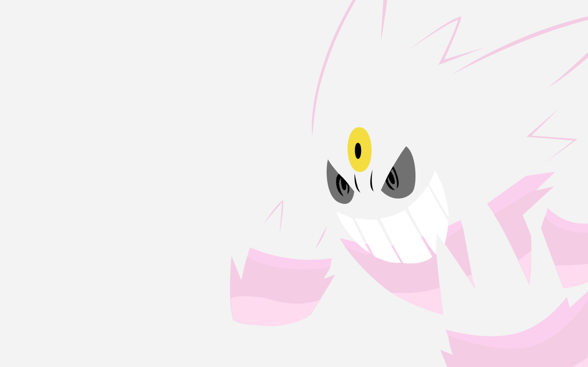 Shiny Mega Gengar, Minimalist flat design, Pale pink silhouette Shiny Mega Gengar, Minimalist flat design, Pale pink silhouette — 1920×1200 HD wallpaper