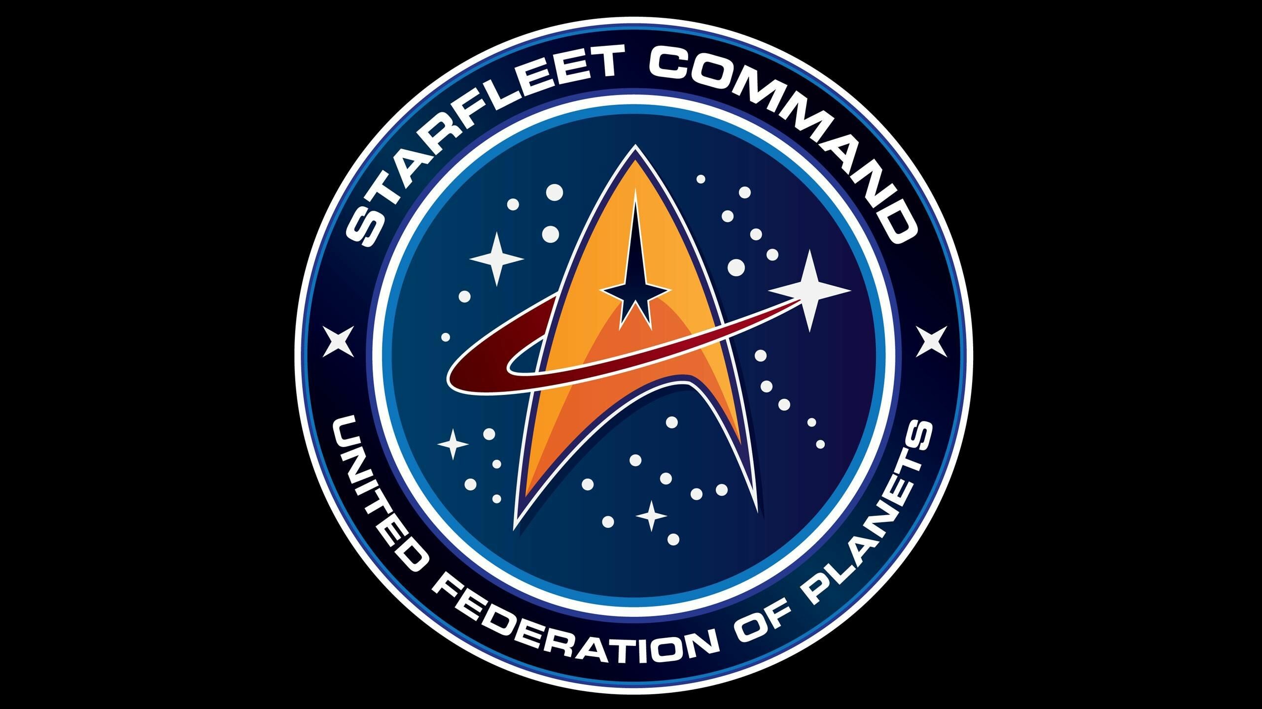 Starfleet Command emblem, United Federation of Planets, Delta insignia — 2560×1440 HD wallpaper