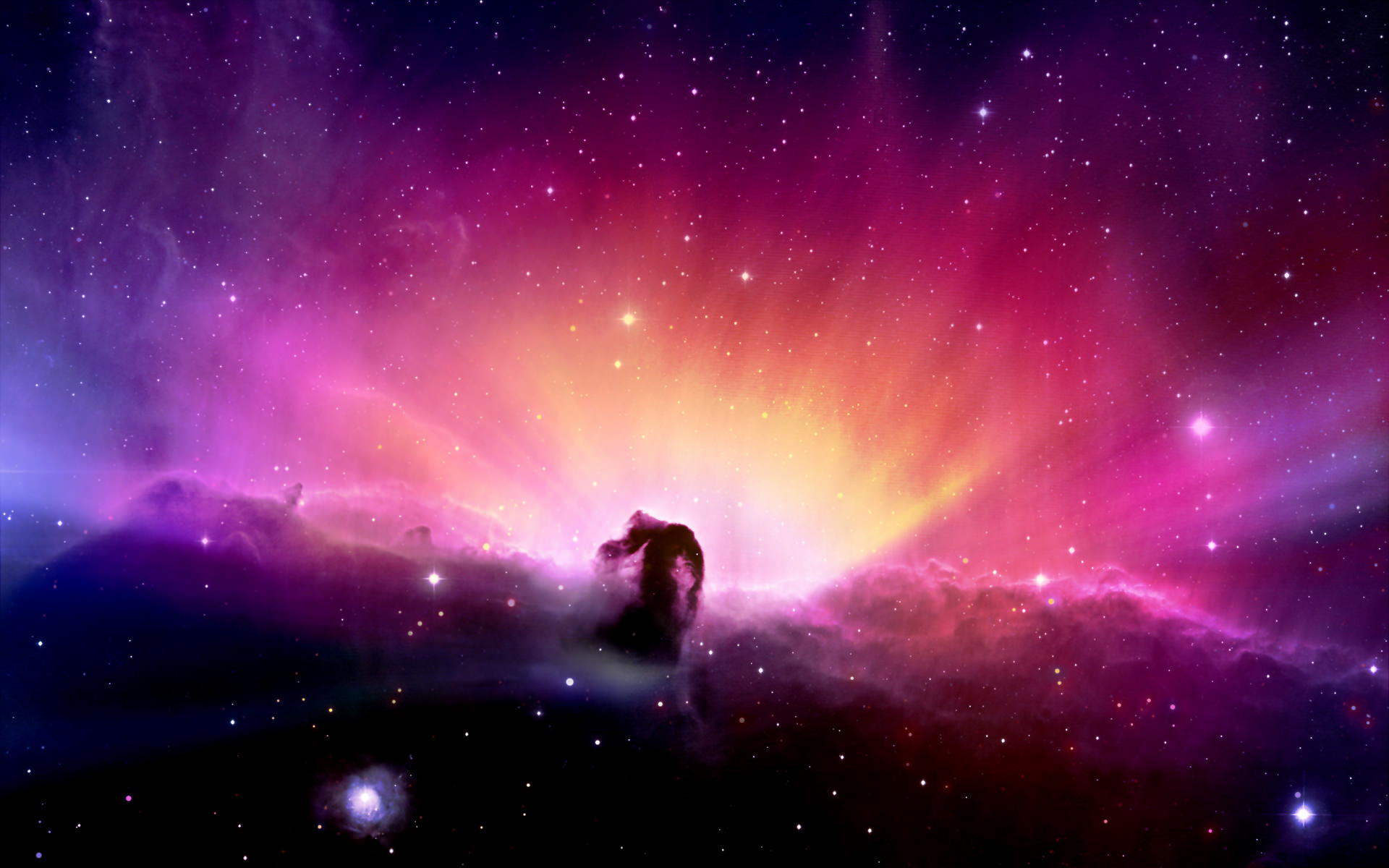 Horsehead Nebula, Pink purple nebula, Scattered bright stars Horsehead Nebula, Pink purple nebula, Scattered bright stars — 1920×1200 HD wallpaper