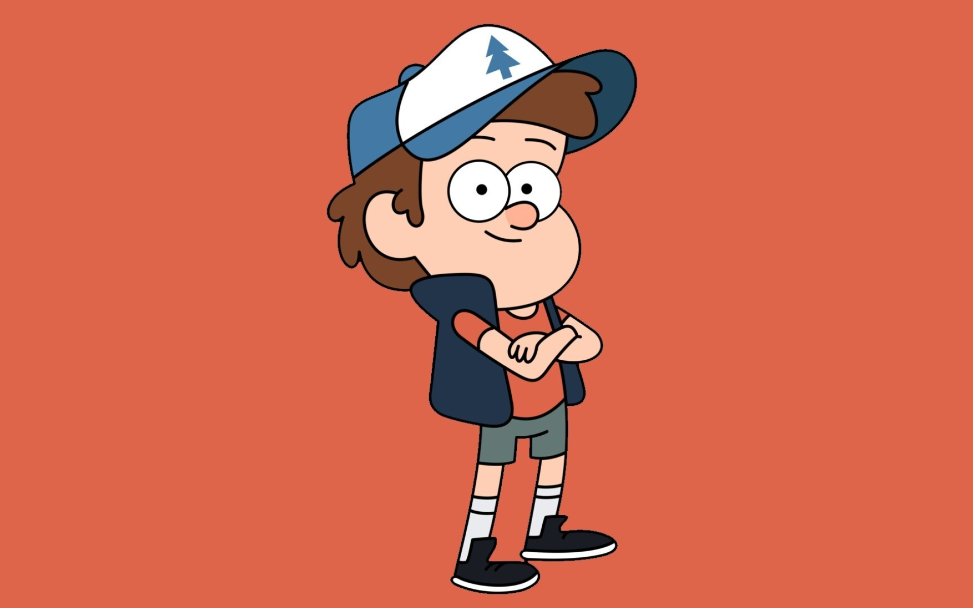 Dipper Pines, Pine tree cap, Coral orange background Dipper Pines, Pine tree cap, Coral orange background — 1920×1200 HD wallpaper