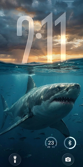 Great White Shark Deep Sea Predator – 3D Spatial Underwater 4k Wallpaper HD wallpaper