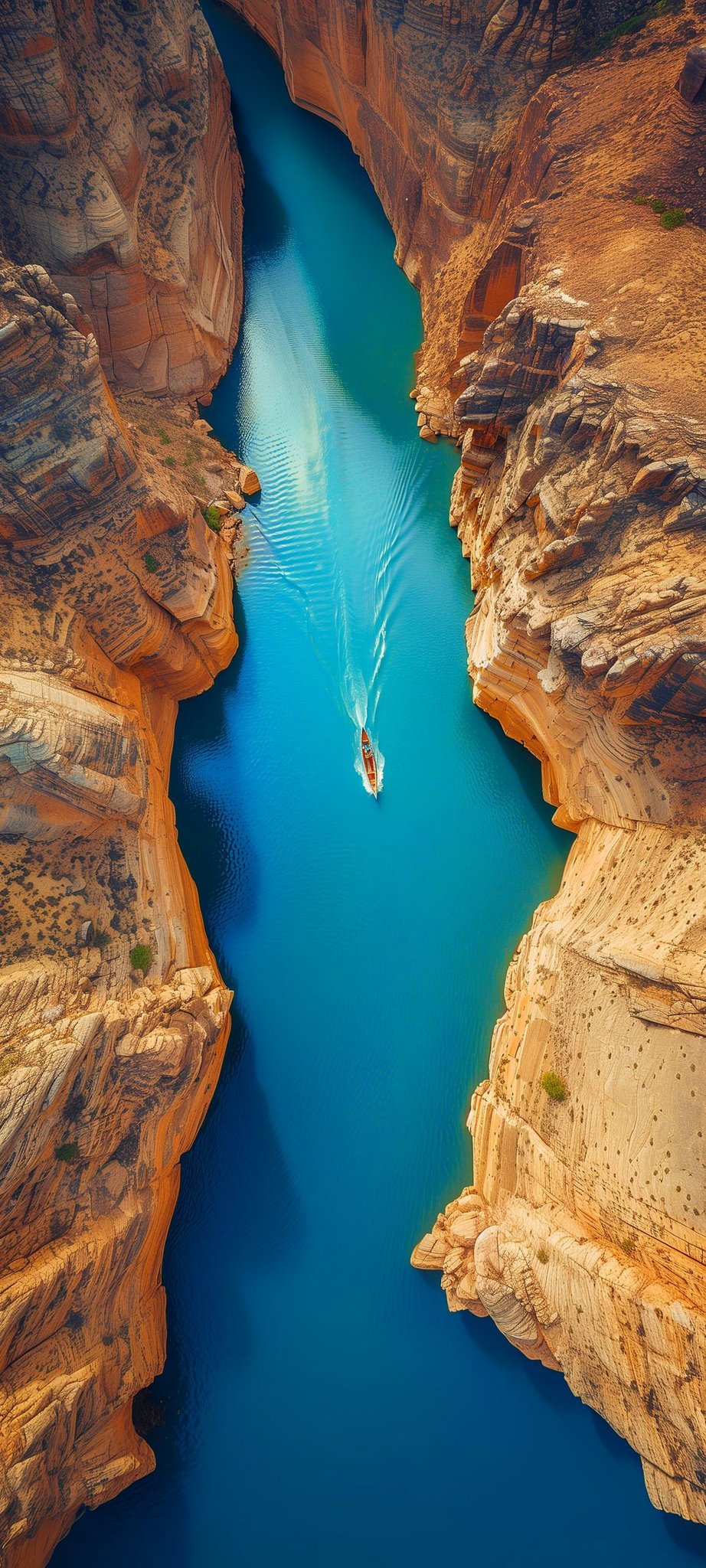 Aesthetic Blue Canyon Lagoon HD Wallpapers — 922×2048 HD wallpaper