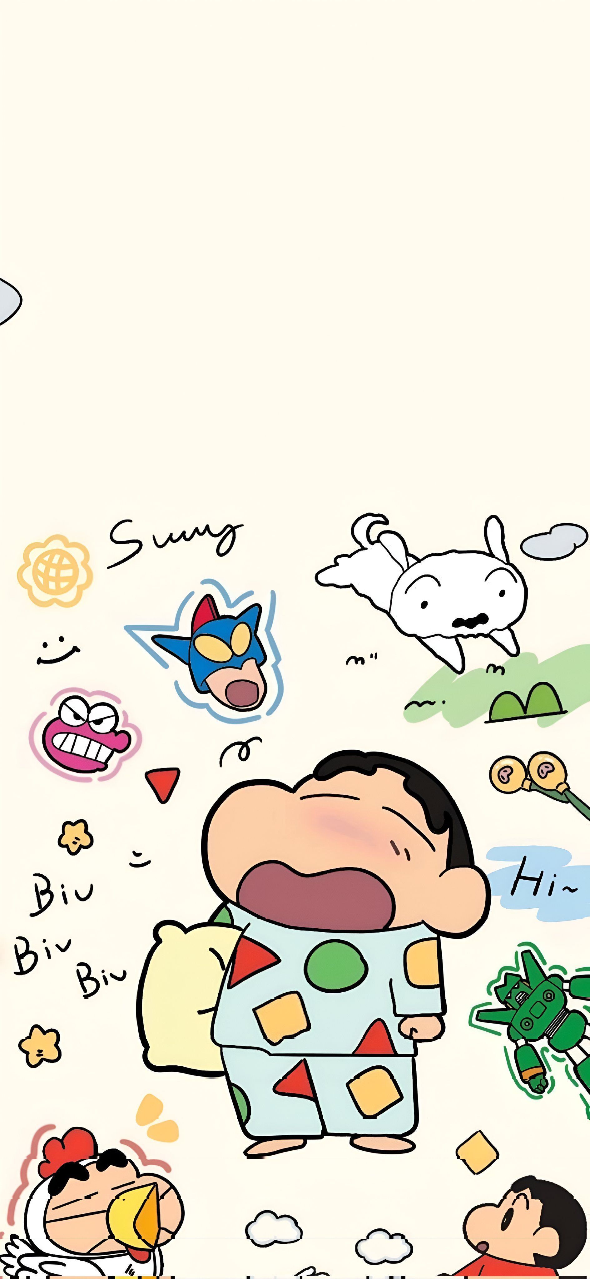 Shin-chan Simple Art Wallpapers Shin-chan Simple Art Wallpapers — 1889×4096 HD wallpaper