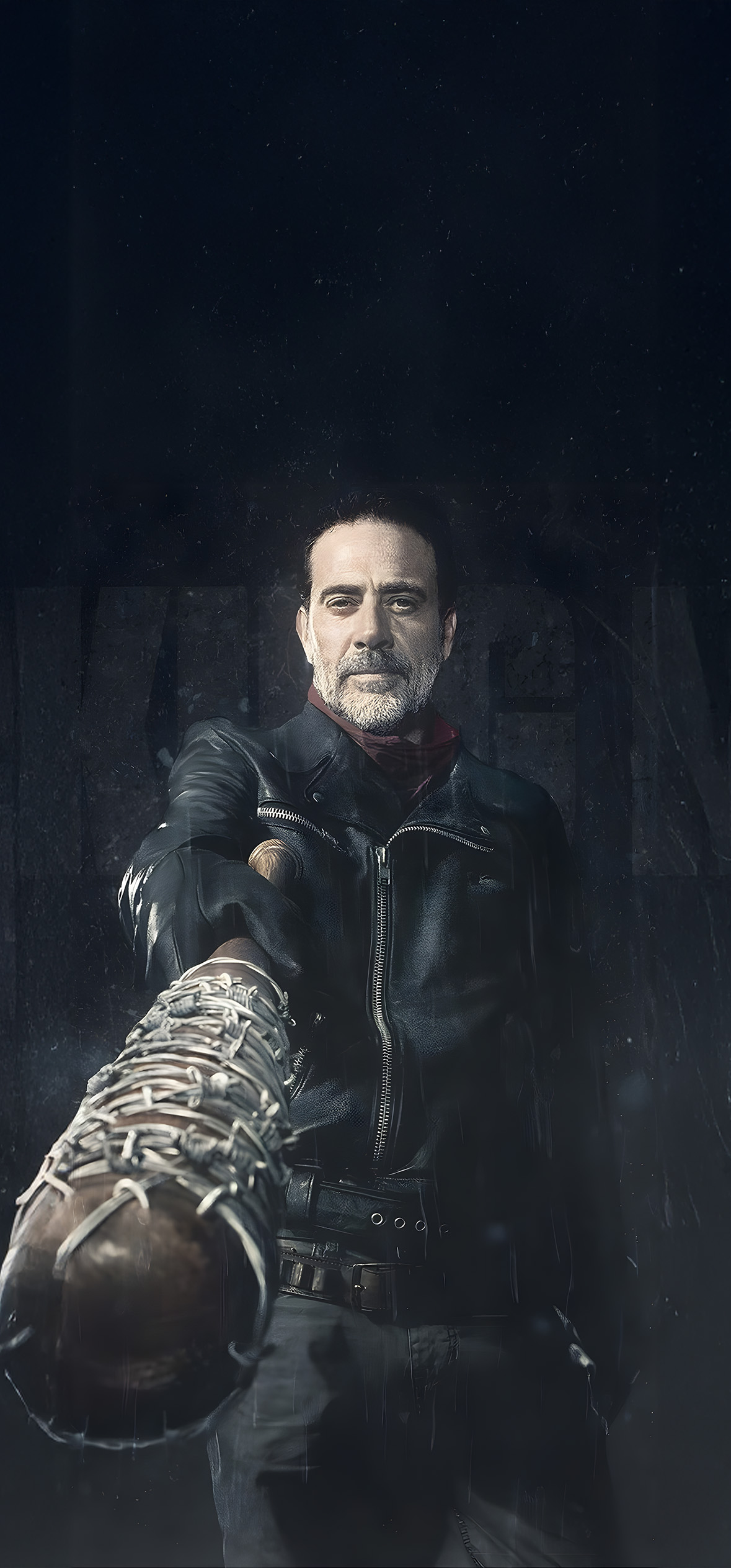 TWD: Negan's Bat vs. Zombies HD Wallpapers — 1179×2526 HD wallpaper