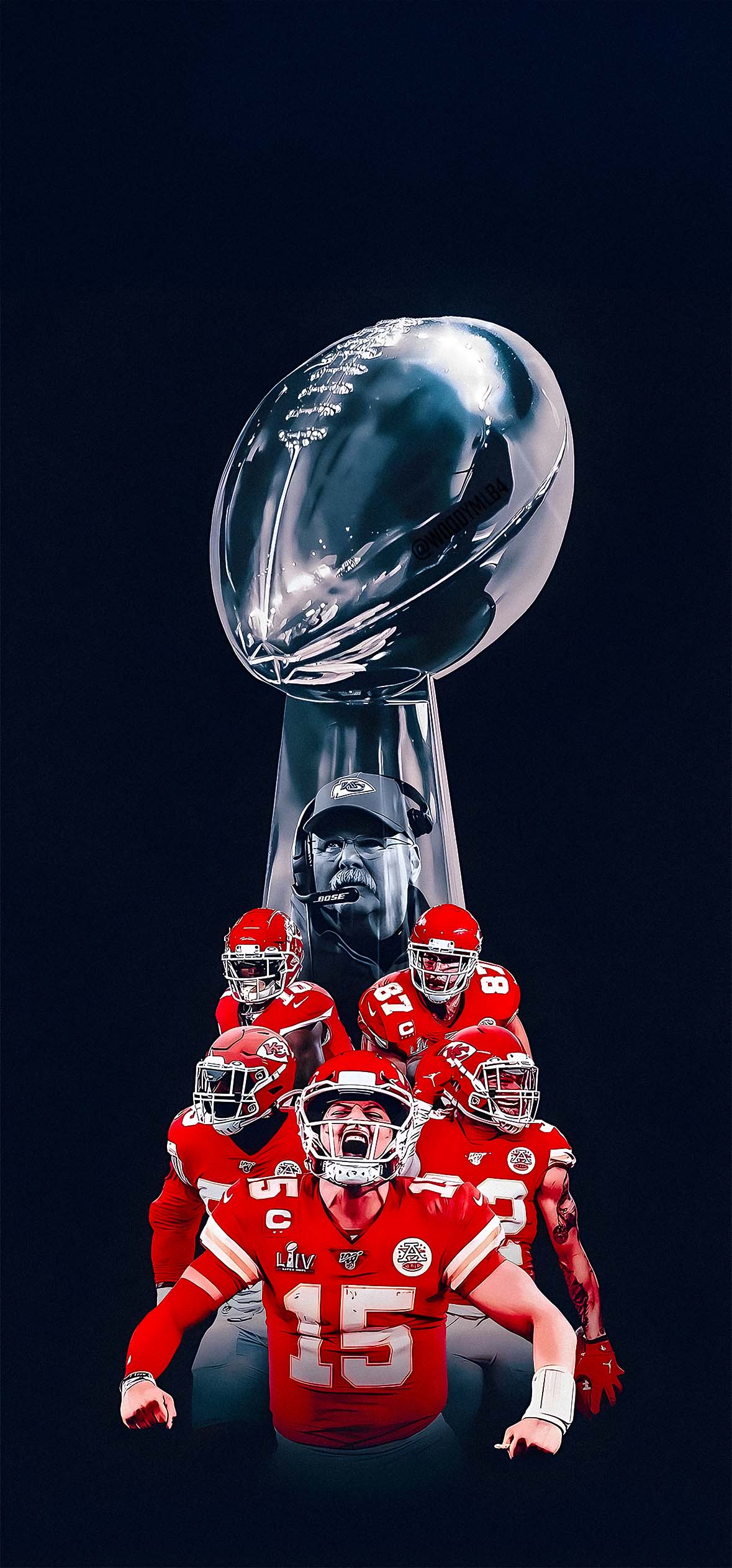 Kansas City Chiefs Super Bowl Champions iPhone Wallpapers Kansas City Chiefs Super Bowl Champions iPhone Wallpapers — 1179×2526 HD wallpaper
