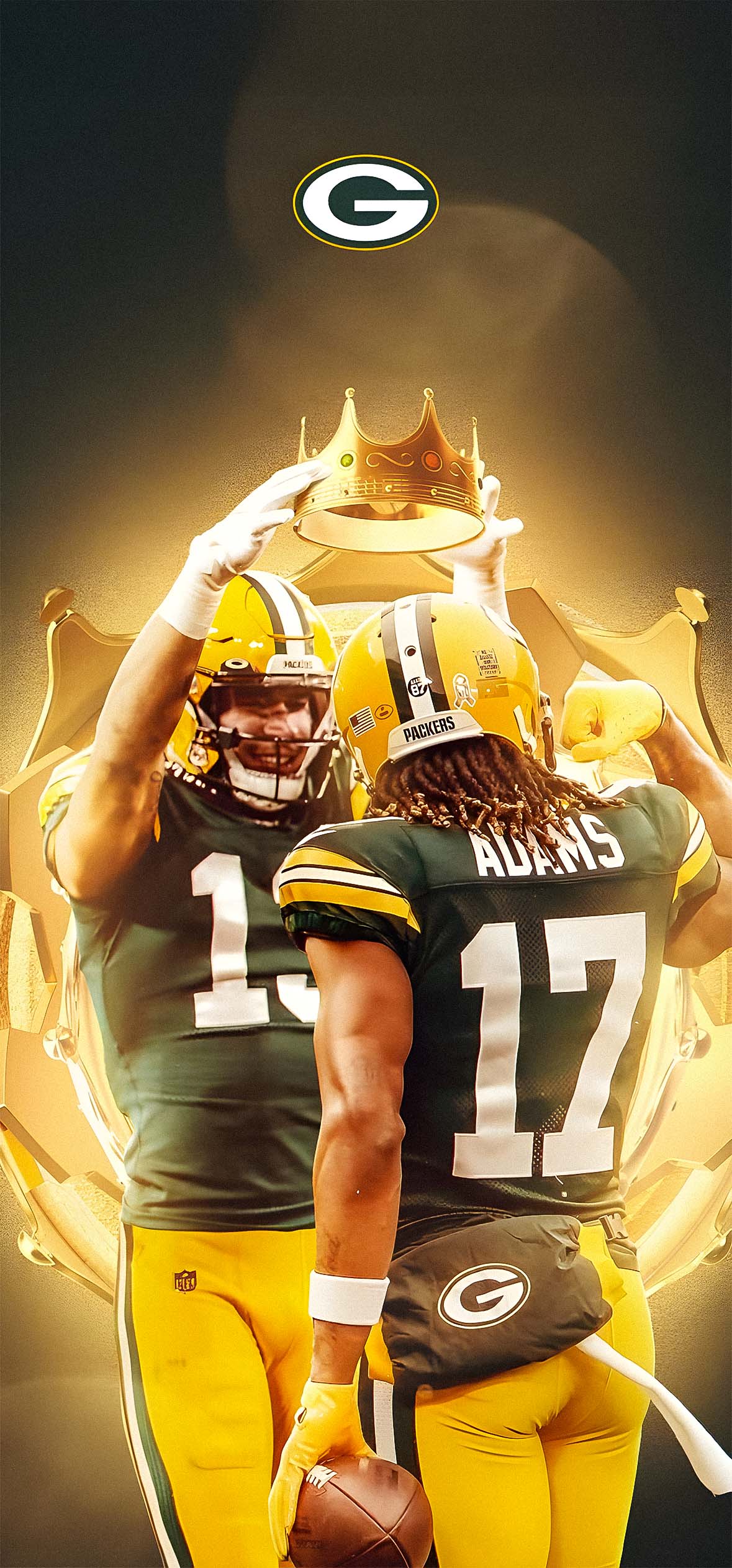 Davante Adams Green Bay Crown Wallpapers iPhone Davante Adams Green Bay Crown Wallpapers iPhone — 1179×2526 HD wallpaper
