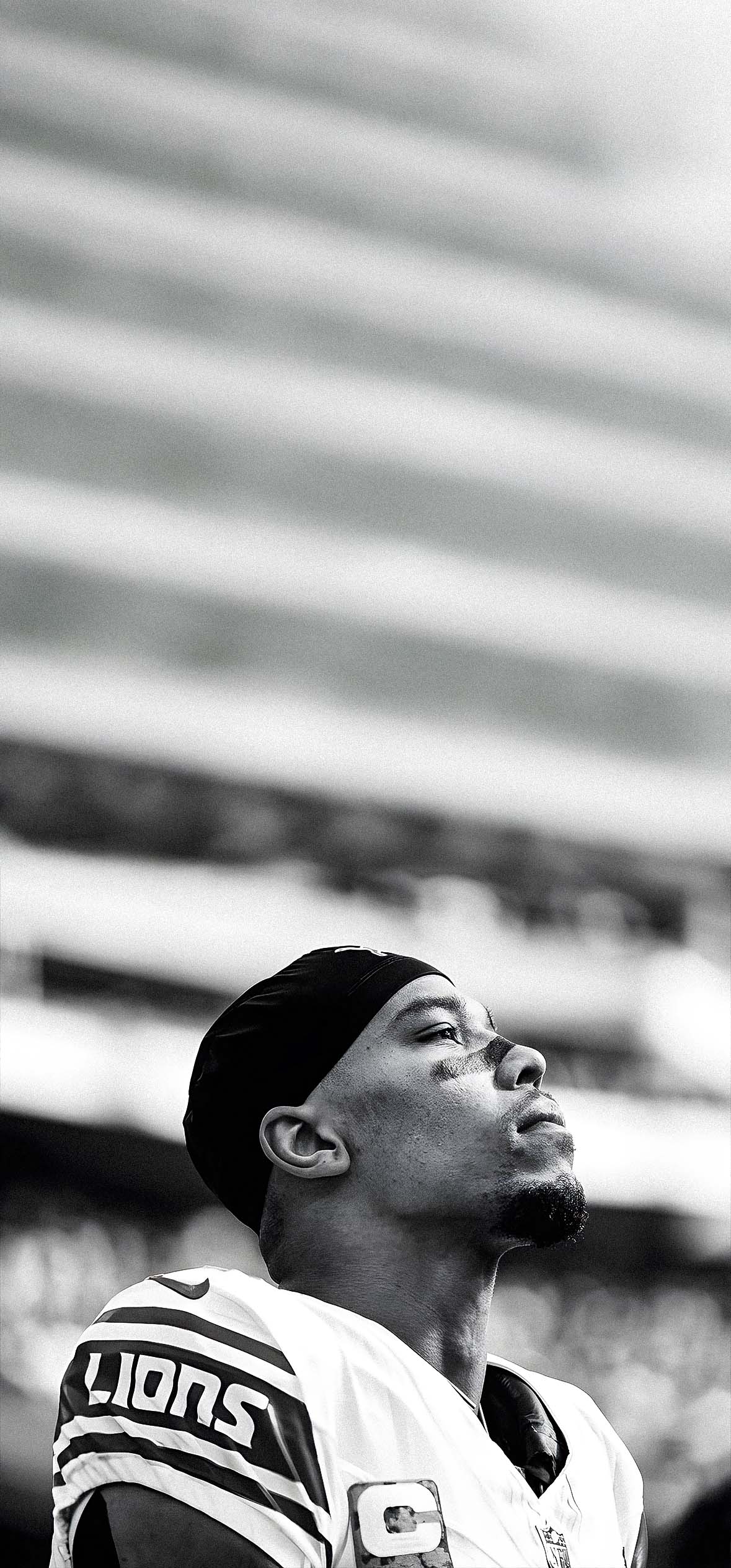 Amon-Ra St. Brown B&W Wallpapers 4k iPhone Amon-Ra St. Brown B&W Wallpapers 4k iPhone — 1179×2526 HD wallpaper