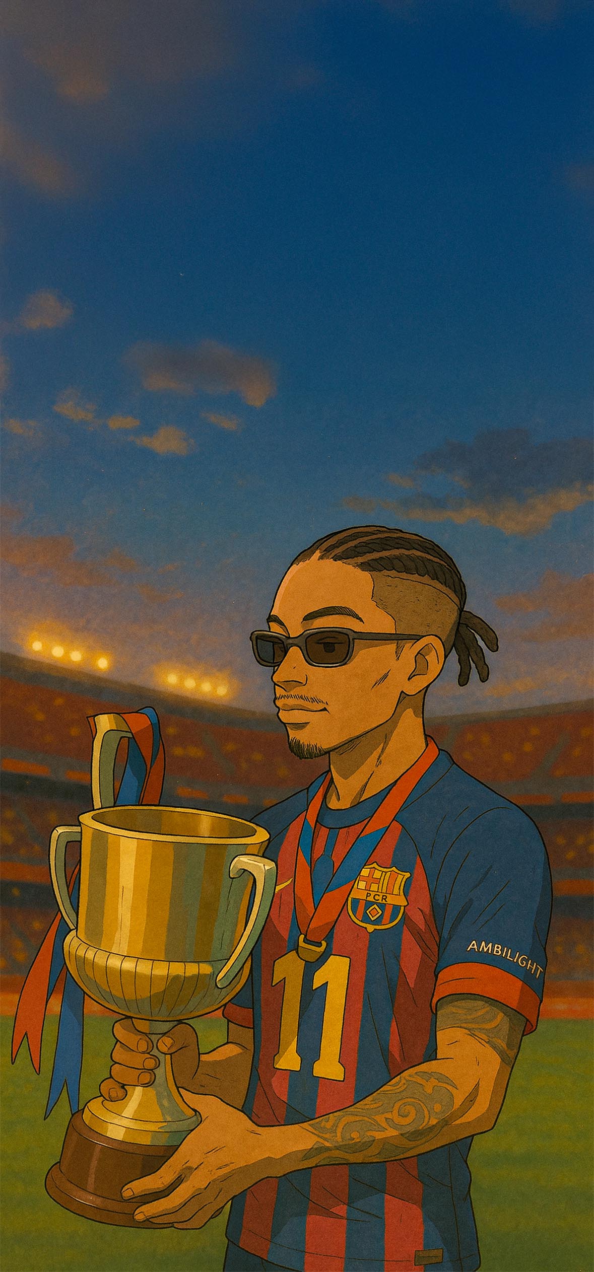 FC Barcelona Raphinha Ghibli Art iPhone FC Barcelona Raphinha Ghibli Art iPhone — 1179×2526 HD wallpaper