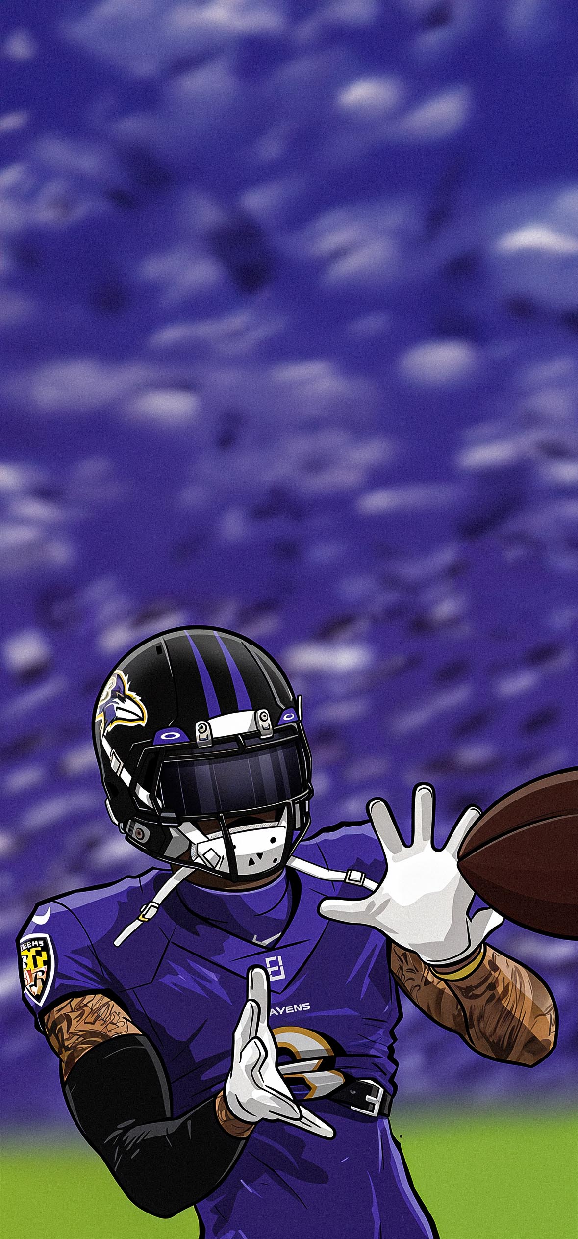 Lamar Jackson Ravens NFL 4k Mobile Wallpapers Lamar Jackson Ravens NFL 4k Mobile Wallpapers — 1179×2526 HD wallpaper