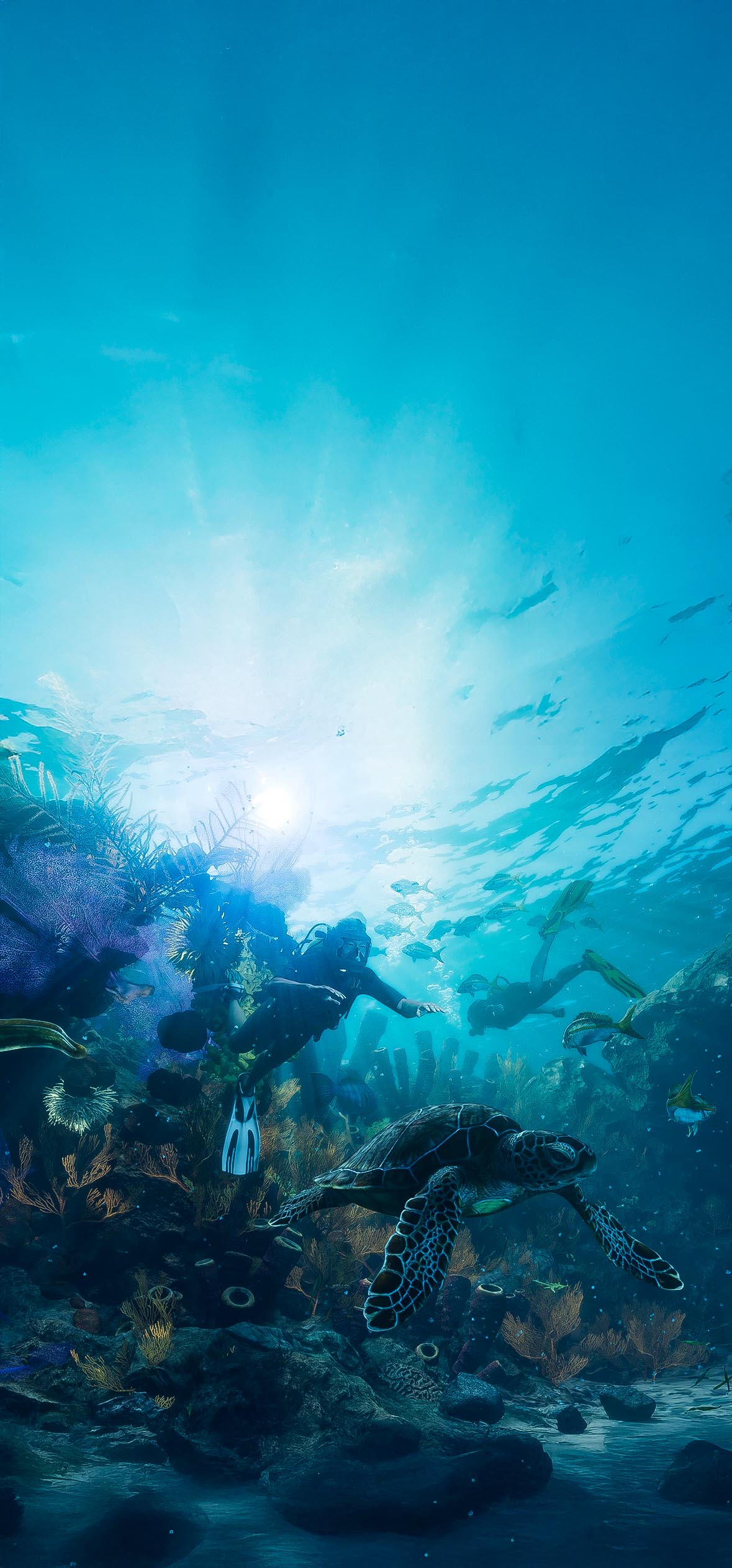 GTA 6 Coral Reef Divers 4K GTA 6 Coral Reef Divers 4K — 1179×2526 HD wallpaper