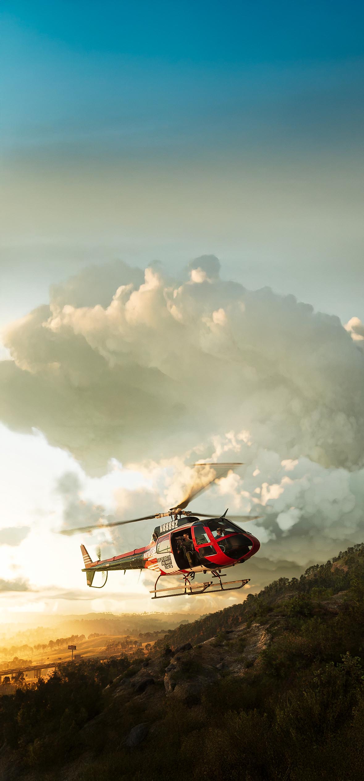 GTA 6 Helicopter Cloudy Sky 4K GTA 6 Helicopter Cloudy Sky 4K — 1179×2526 HD wallpaper