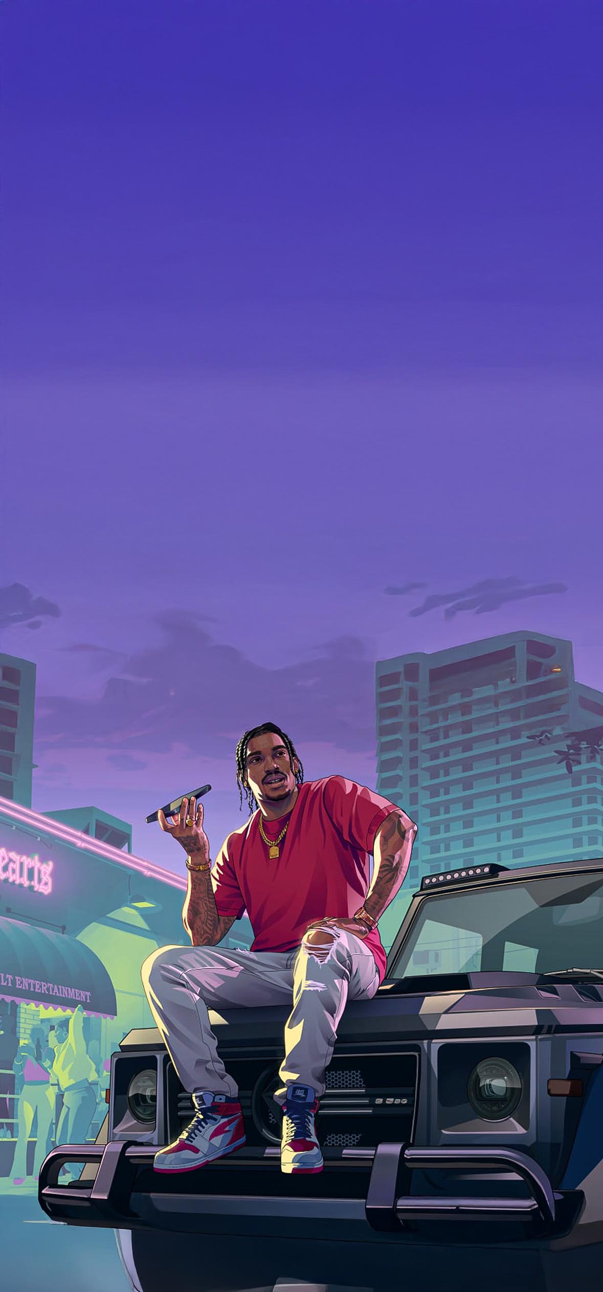 GTA 6 DreQuan Priest Miami 4K GTA 6 DreQuan Priest Miami 4K — 1179×2526 HD wallpaper
