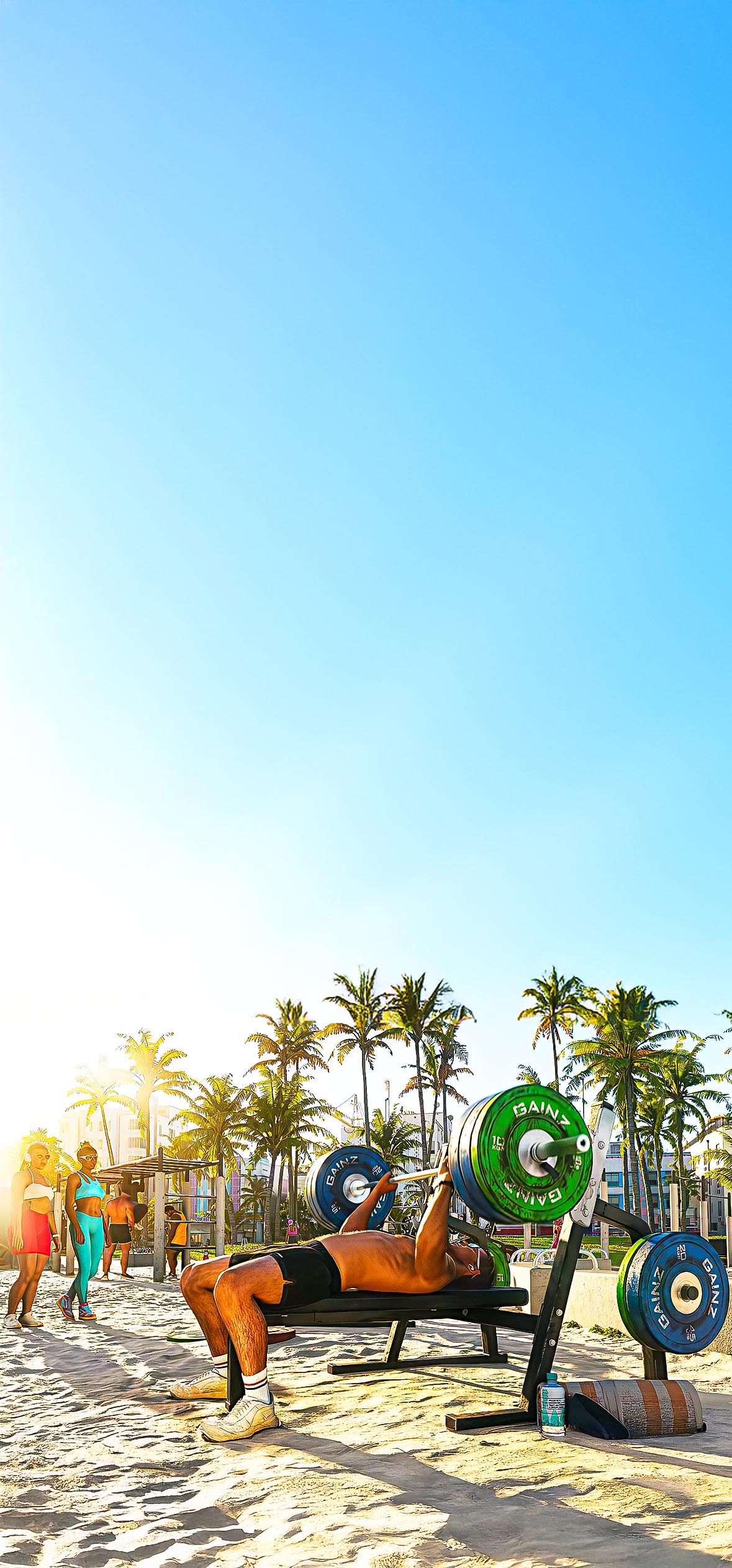 GTA 6 Miami Beach Workout 4K GTA 6 Miami Beach Workout 4K — 1179×2526 HD wallpaper