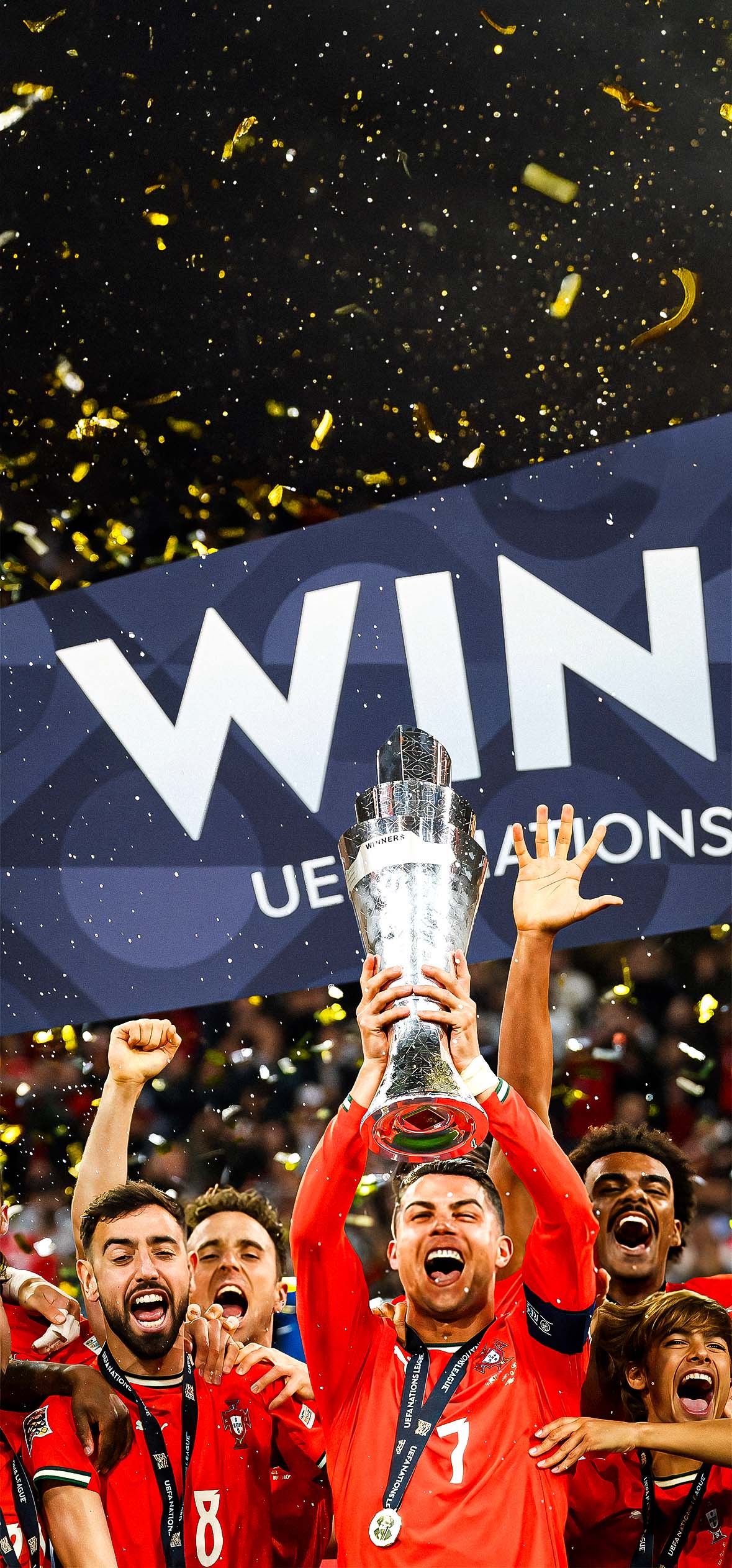 AI-Nassr CR7 UEFA Portugal Trophy iPhone 4K Wallpapers — 1179×2526 HD wallpaper