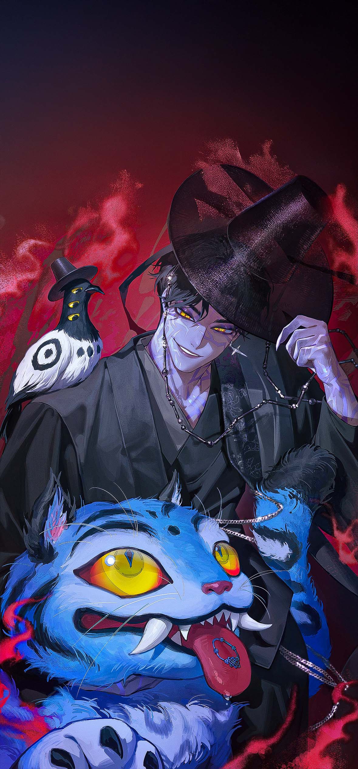 Jinu Derpy Tiger Anime Kpop Demon Hunters Movie Wallpaper iPhone — 1179×2526 HD wallpaper