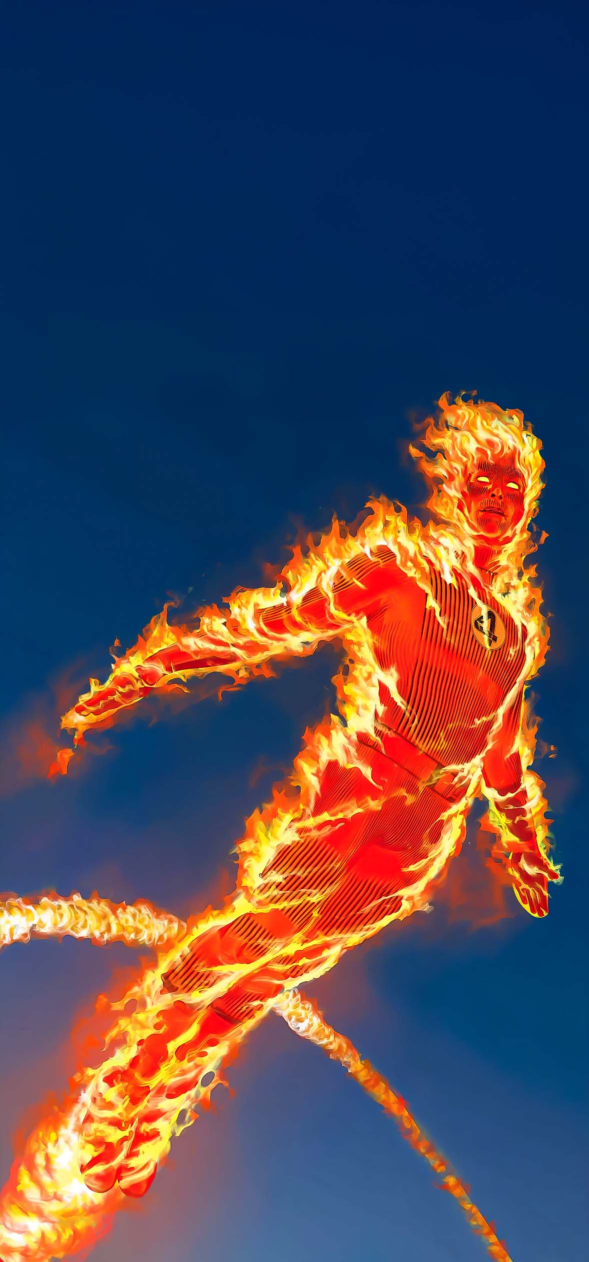 Fantastic 4 Human Torch Burning 4K Wallpapers Marvel Fantastic 4 Human Torch Burning 4K Wallpapers Marvel — 1179×2526 HD wallpaper