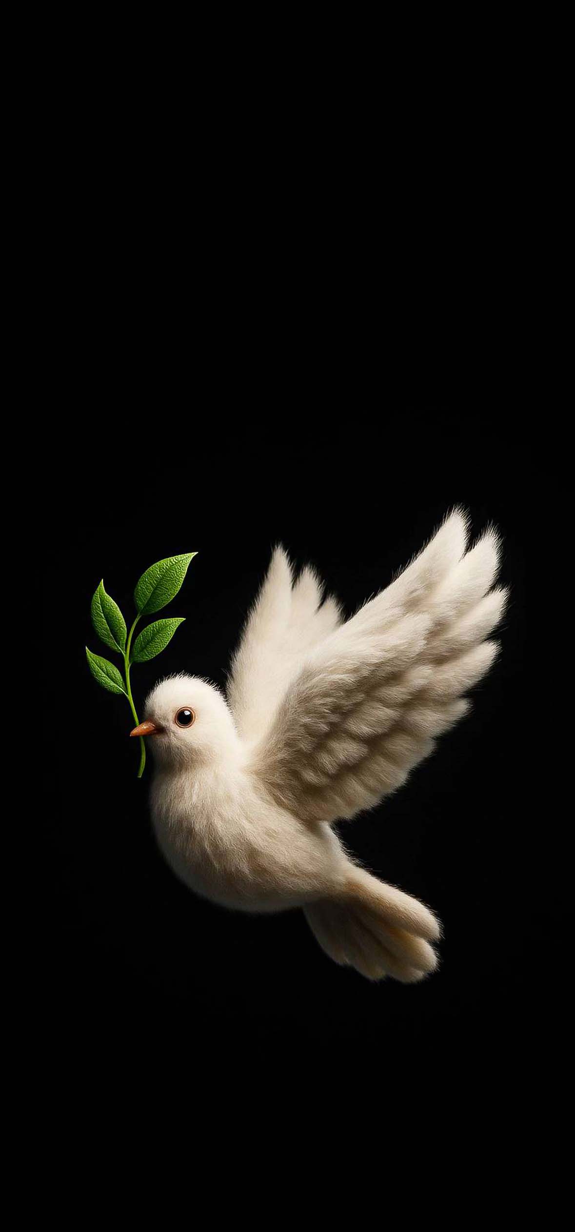 Cute Furry Pigeon Wallpapers for iPhone — 1179×2526 HD wallpaper