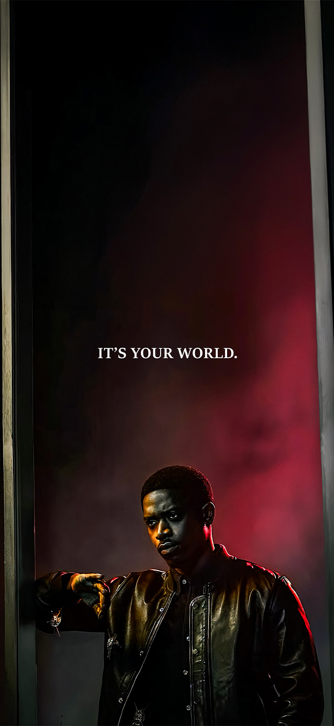 Snowfall Franklin Saint 'It's Your World' Quote Wallpapers iPhone 4K Snowfall Franklin Saint 'It's Your World' Quote Wallpapers iPhone 4K — 678×1470 HD wallpaper