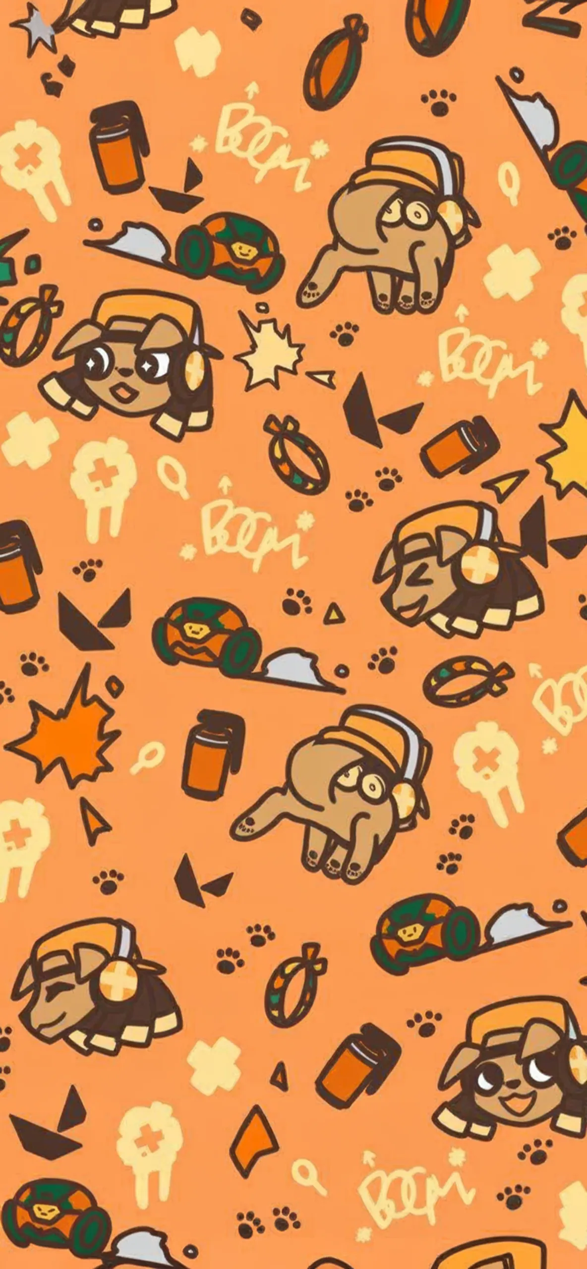 4k Cute Valorant Doodle Stickers for iPhone — 1184×2560 HD wallpaper