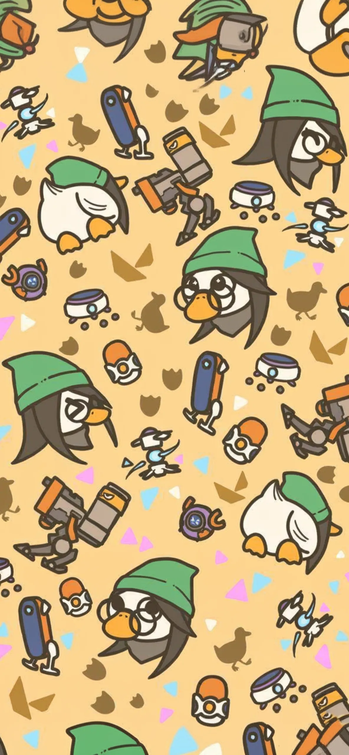 4k Cute Valorant Doodle Art for iPhone — 1184×2560 HD wallpaper