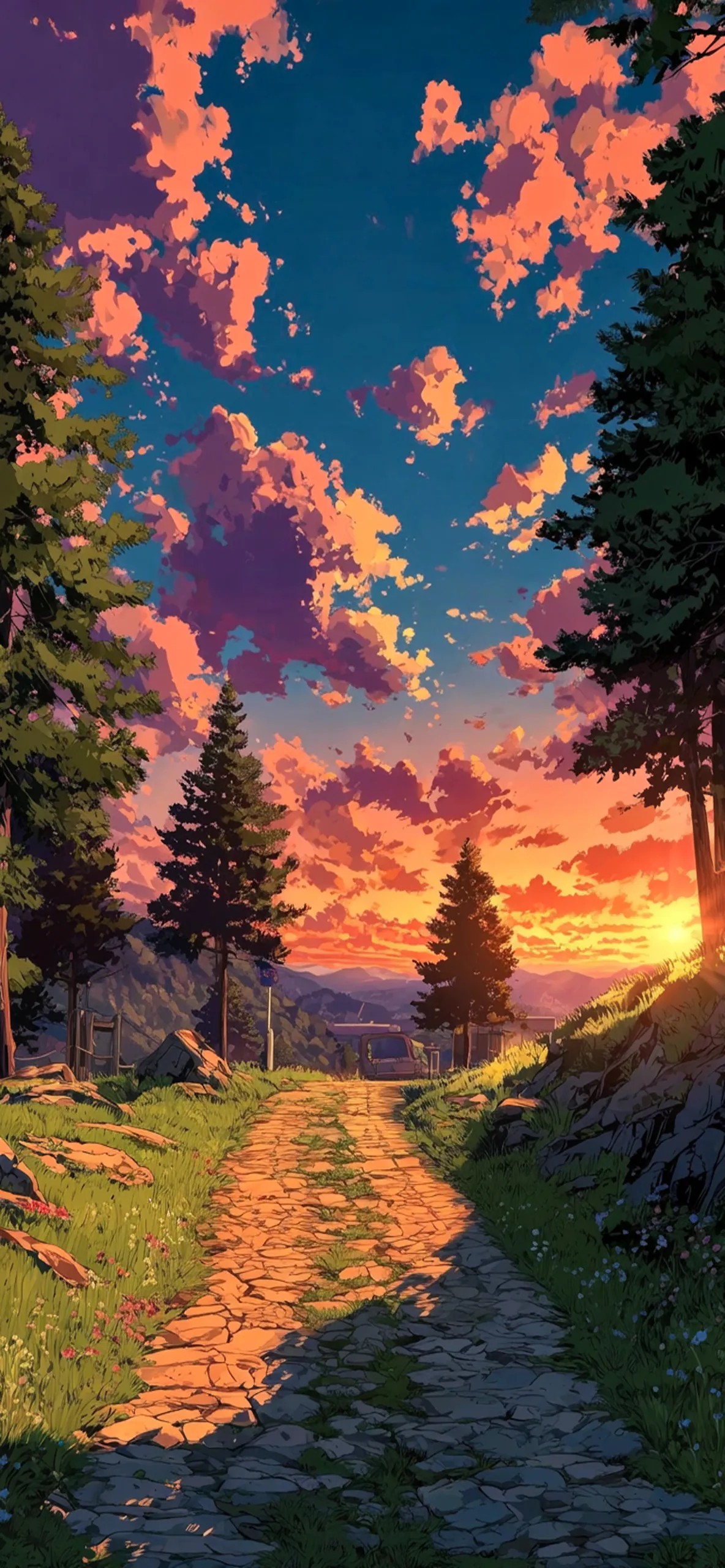 Relaxing Pathway Sunset 4K Nature HD Wallpapers Relaxing Pathway Sunset 4K Nature HD Wallpapers — 1184×2560 HD wallpaper