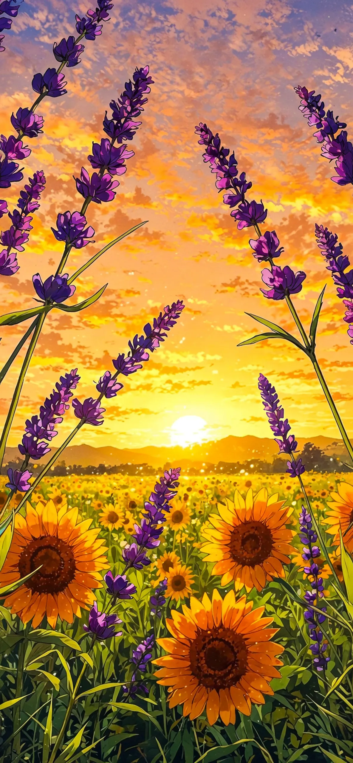 Sunset Sunflower Field 4K Nature HD Wallpapers Sunset Sunflower Field 4K Nature HD Wallpapers — 1184×2560 HD wallpaper