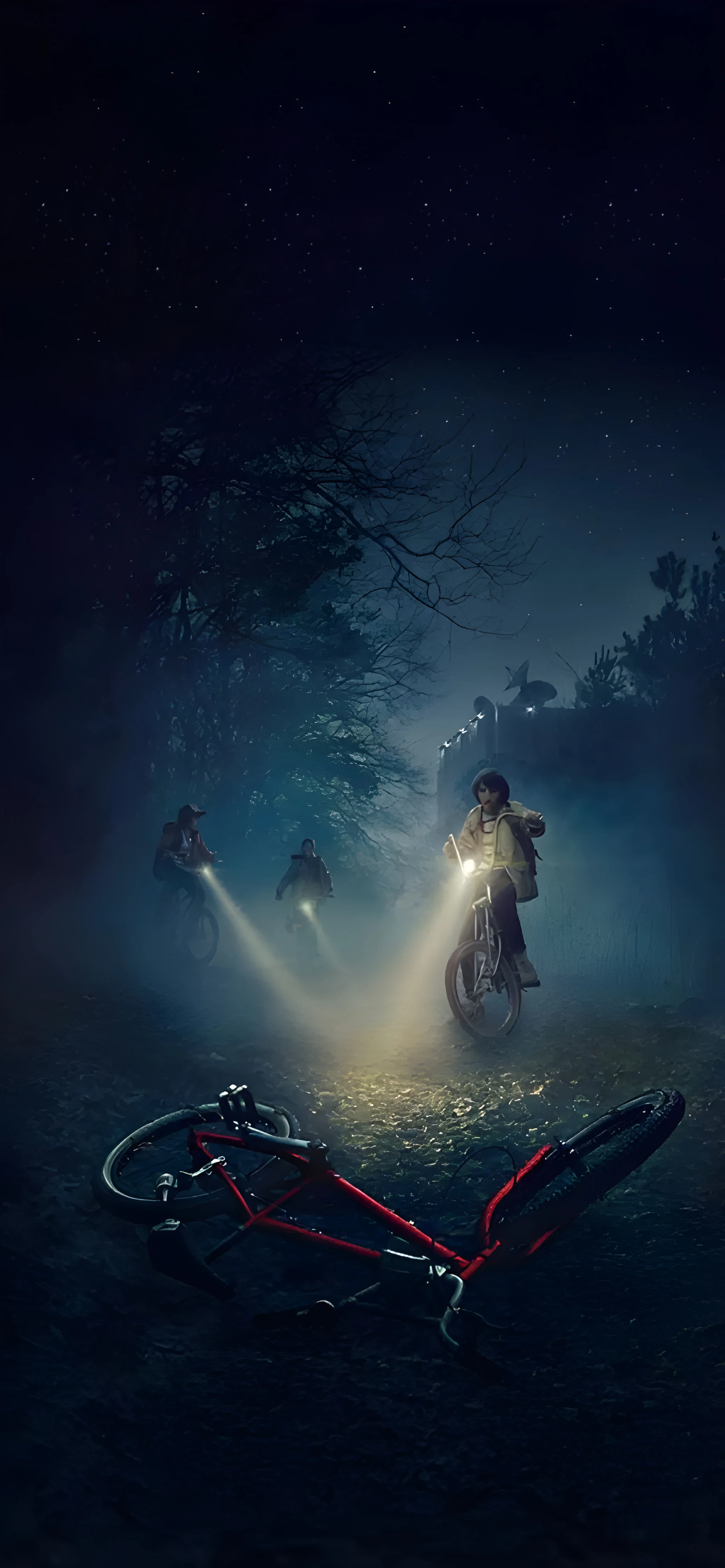Stranger Things 5 Night Fog Bikes 4K Wallpapers Stranger Things 5 Night Fog Bikes 4K Wallpapers — 2048×4428 HD wallpaper