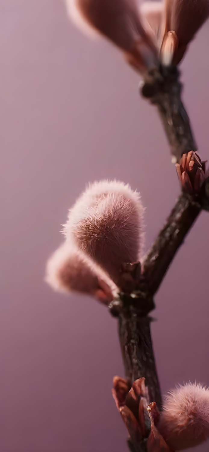 Soft Focus Pussy Willow – Pastel Pink Nature Aesthetic Live Wallpaper Soft Focus Pussy Willow – Pastel Pink Nature Aesthetic Live Wallpaper — 694×1500 HD wallpaper