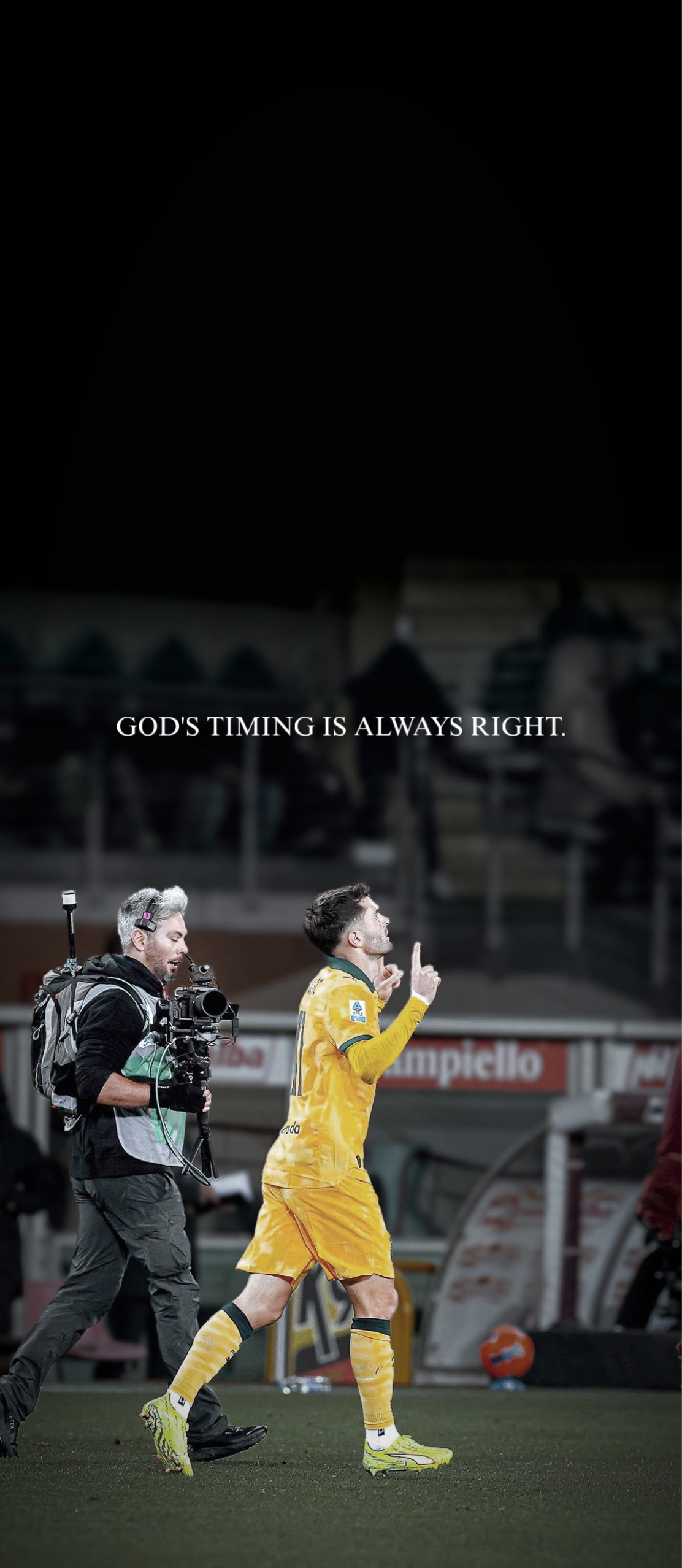 Clutch Goalkeeper Save – 'God's Timing is Always Right' Soccer Celebration Wallpaper Clutch Goalkeeper Save – 'God's Timing is Always Right' Soccer Celebration Wallpaper — 1112×2556 HD wallpaper