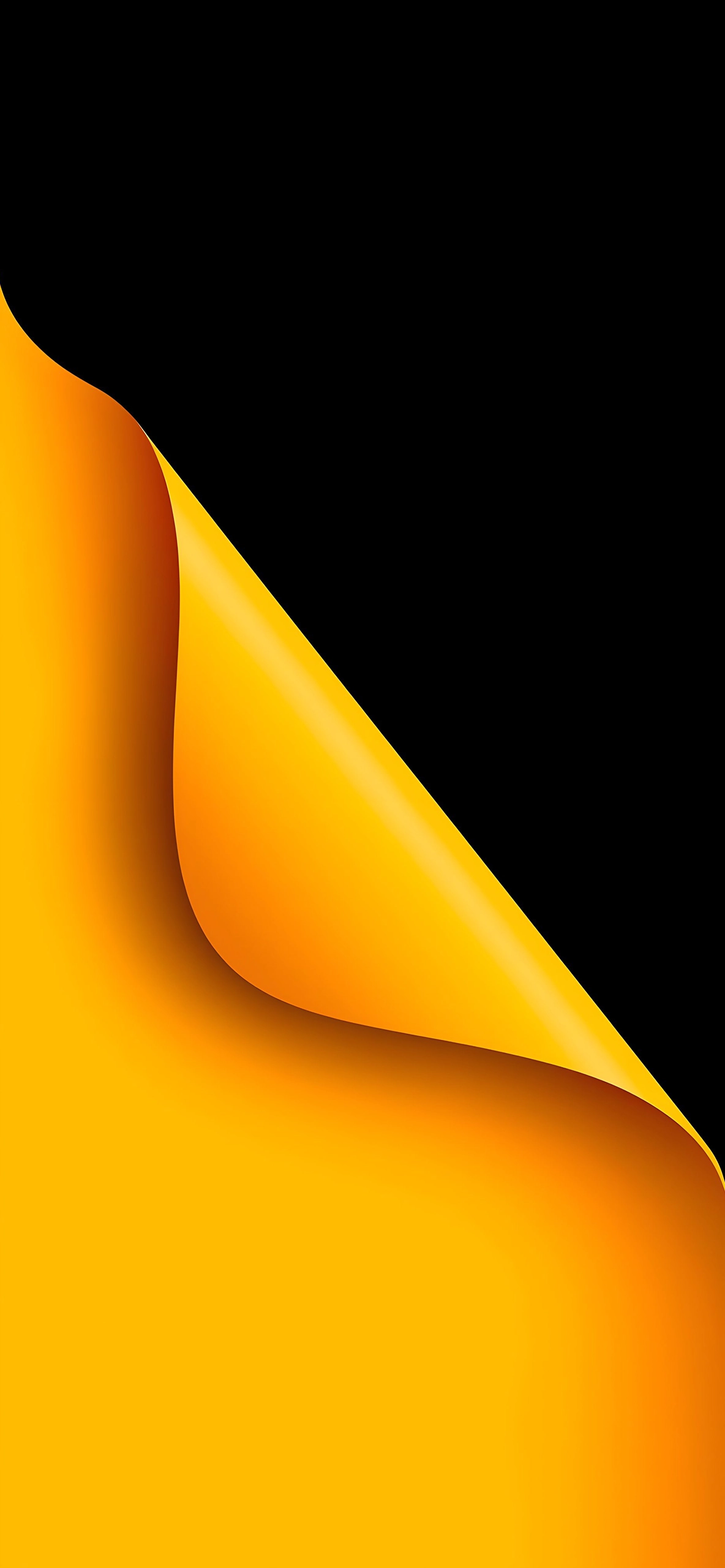 Abstract Gold Silk Fold – Minimalist Elegant Texture 4K Wallpaper — 1184×2560 HD wallpaper