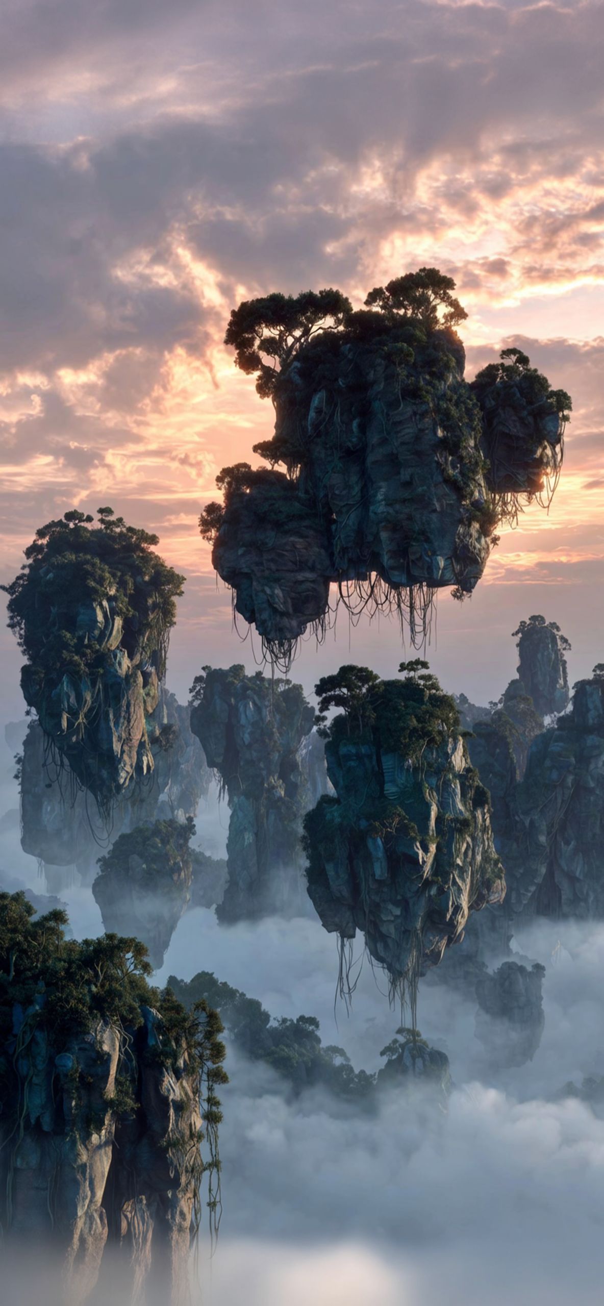 Floating Hallelujah Mountains Pandora iPhone Wallpaper 4K Floating Hallelujah Mountains Pandora iPhone Wallpaper 4K — 1184×2560 HD wallpaper