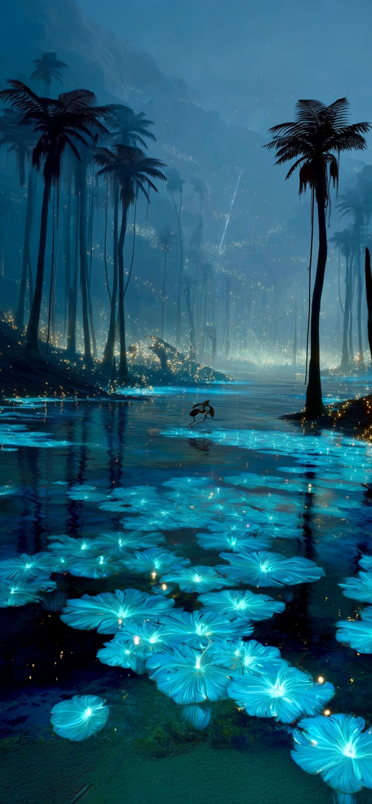 Bioluminescent Pandora River iPhone Wallpaper 4K Bioluminescent Pandora River iPhone Wallpaper 4K — 1184×2560 HD wallpaper