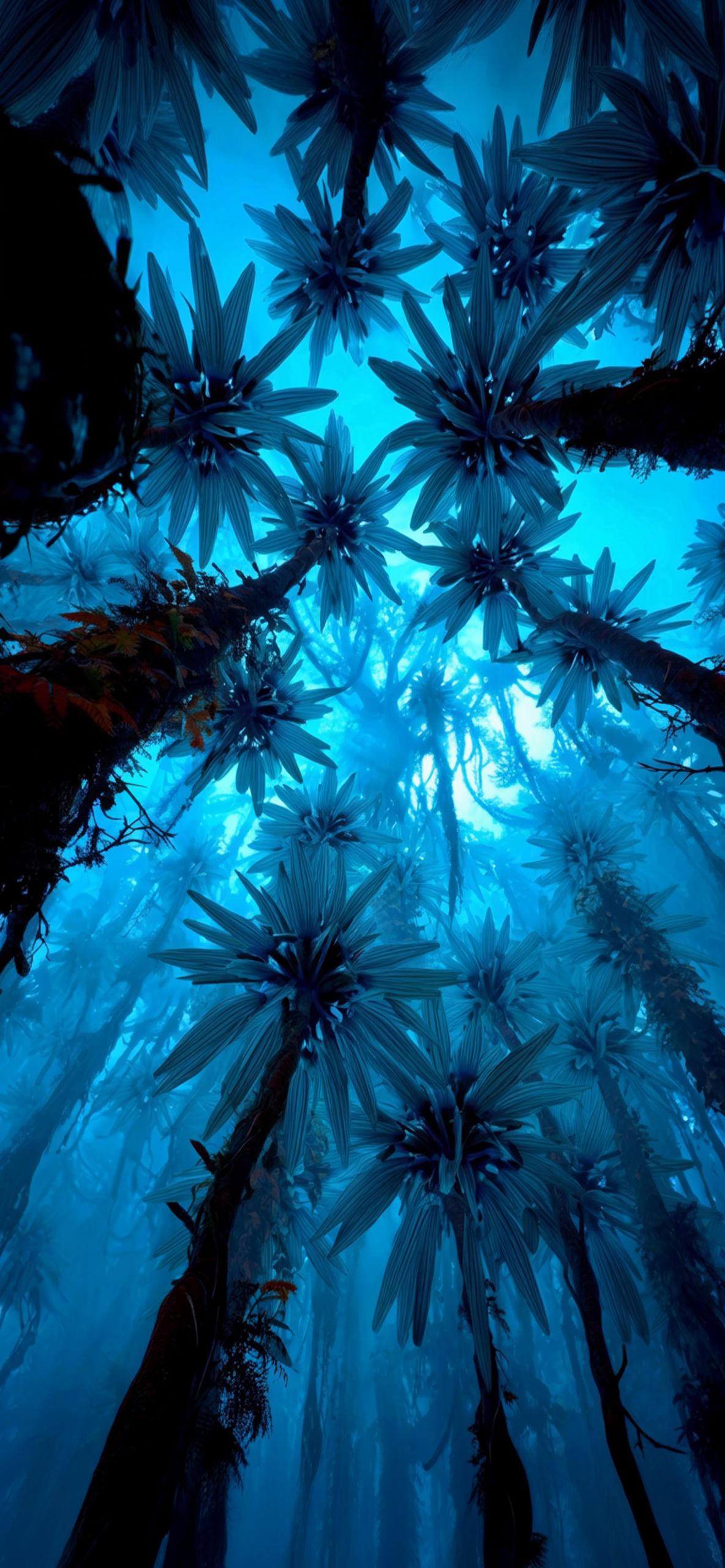 Pandora Blue Forest Canopy iPhone Wallpaper 4K Pandora Blue Forest Canopy iPhone Wallpaper 4K — 1184×2560 HD wallpaper