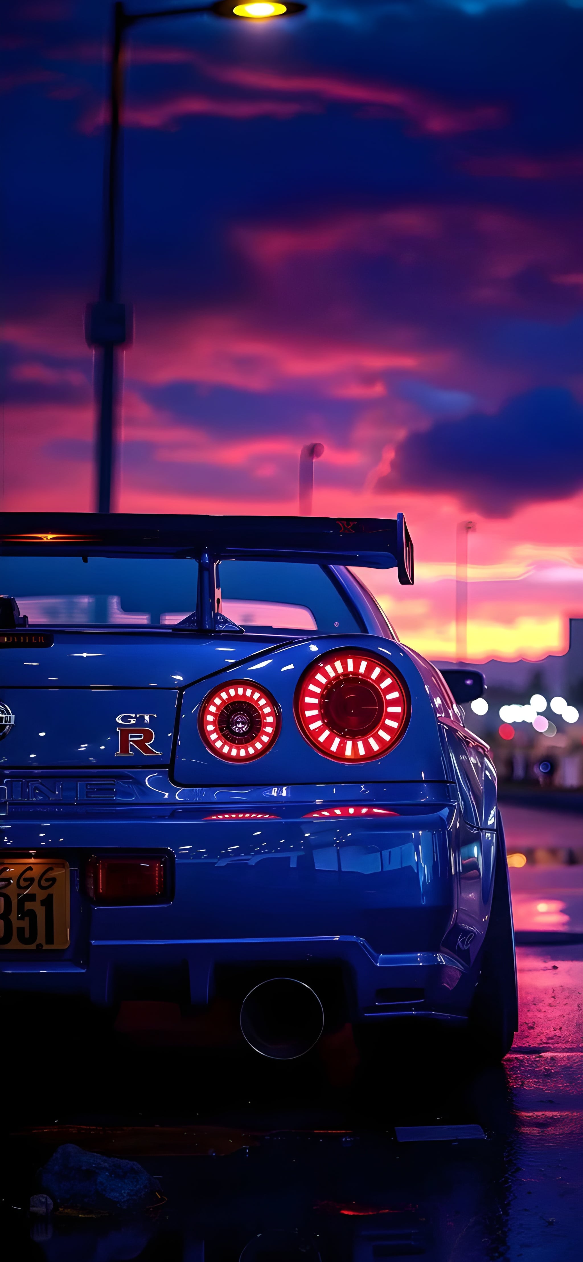 Nissan GT-R R34 Sunset 4K Wallpaper Nissan GT-R R34 Sunset 4K Wallpaper HD wallpaper
