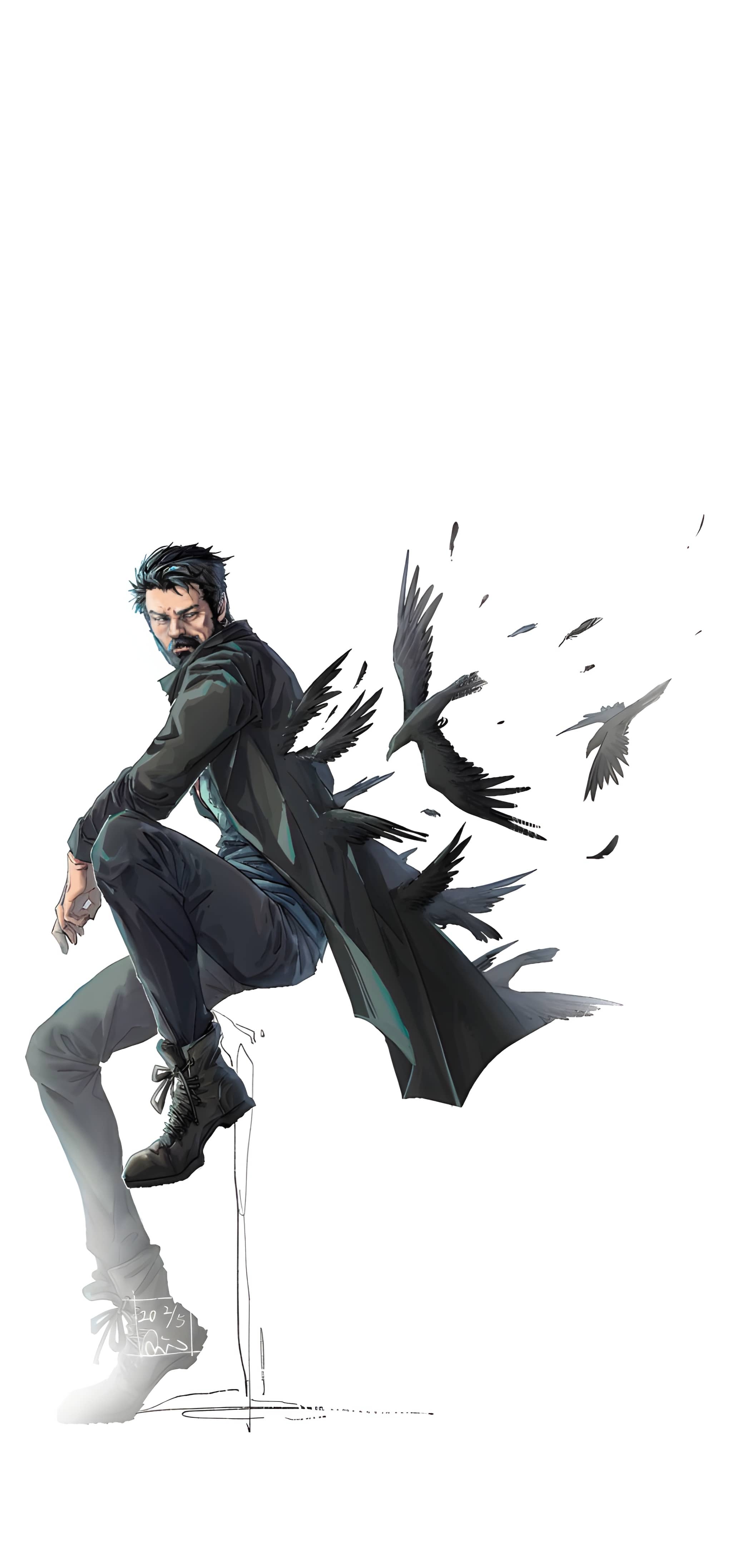 Billy Butcher Crows 4K Wallpaper Billy Butcher Crows 4K Wallpaper — 2048×4388 HD wallpaper