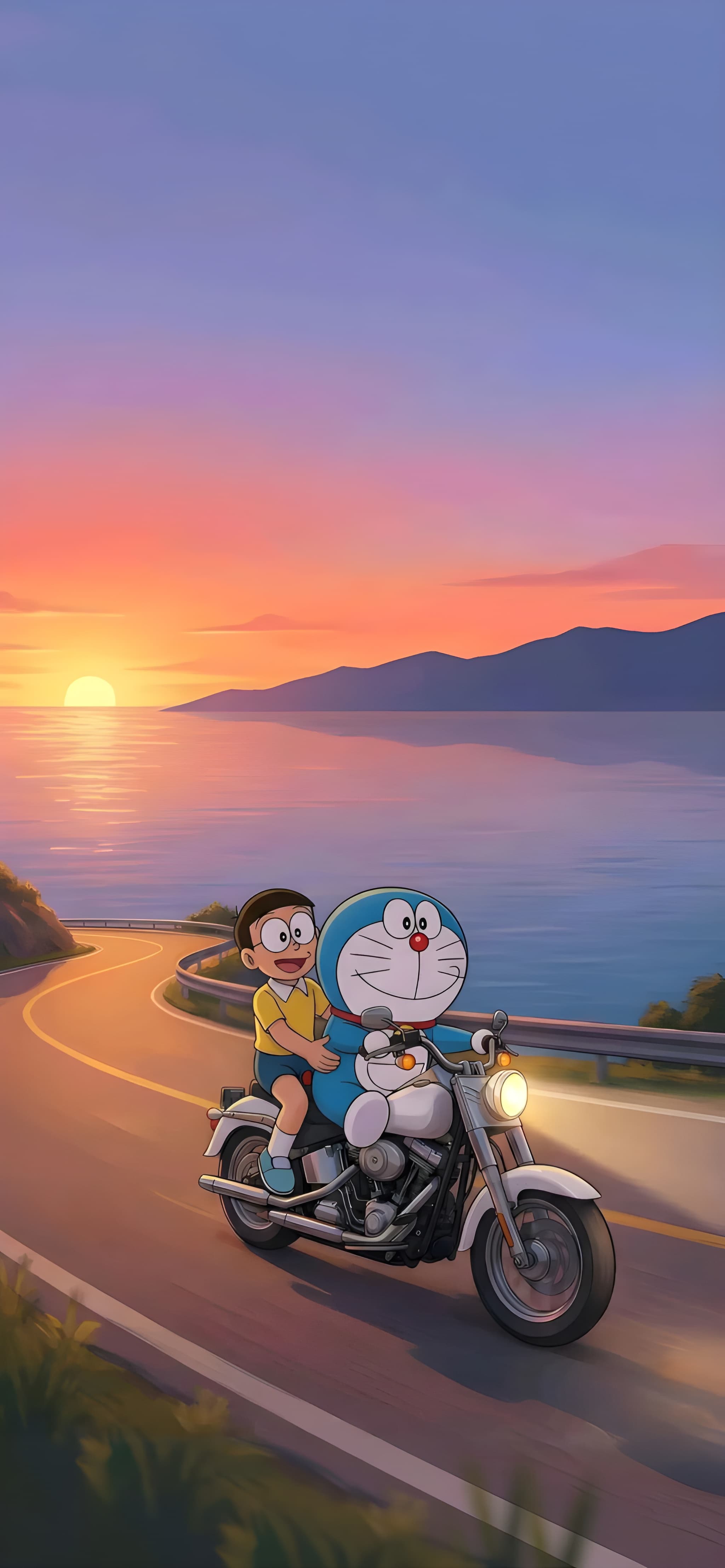 Doraemon Nobita Motorcycle 4K Wallpaper Doraemon Nobita Motorcycle 4K Wallpaper HD wallpaper