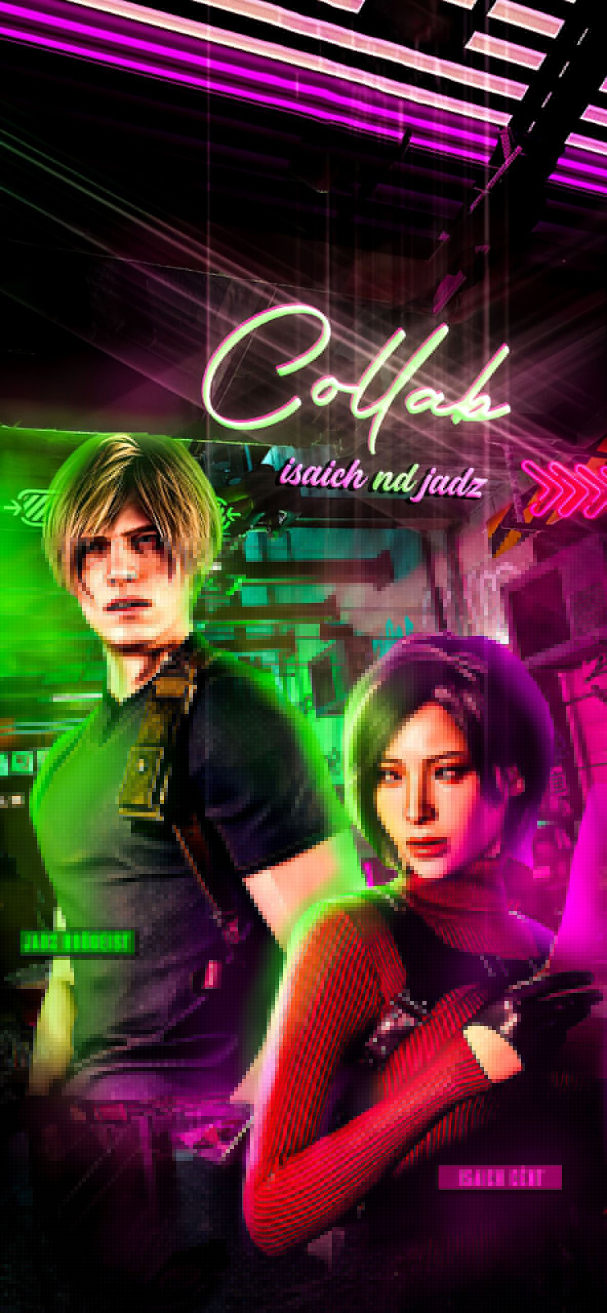 Leon Ada Neon 4K Wallpaper Leon Ada Neon 4K Wallpaper — 1184×2560 HD wallpaper
