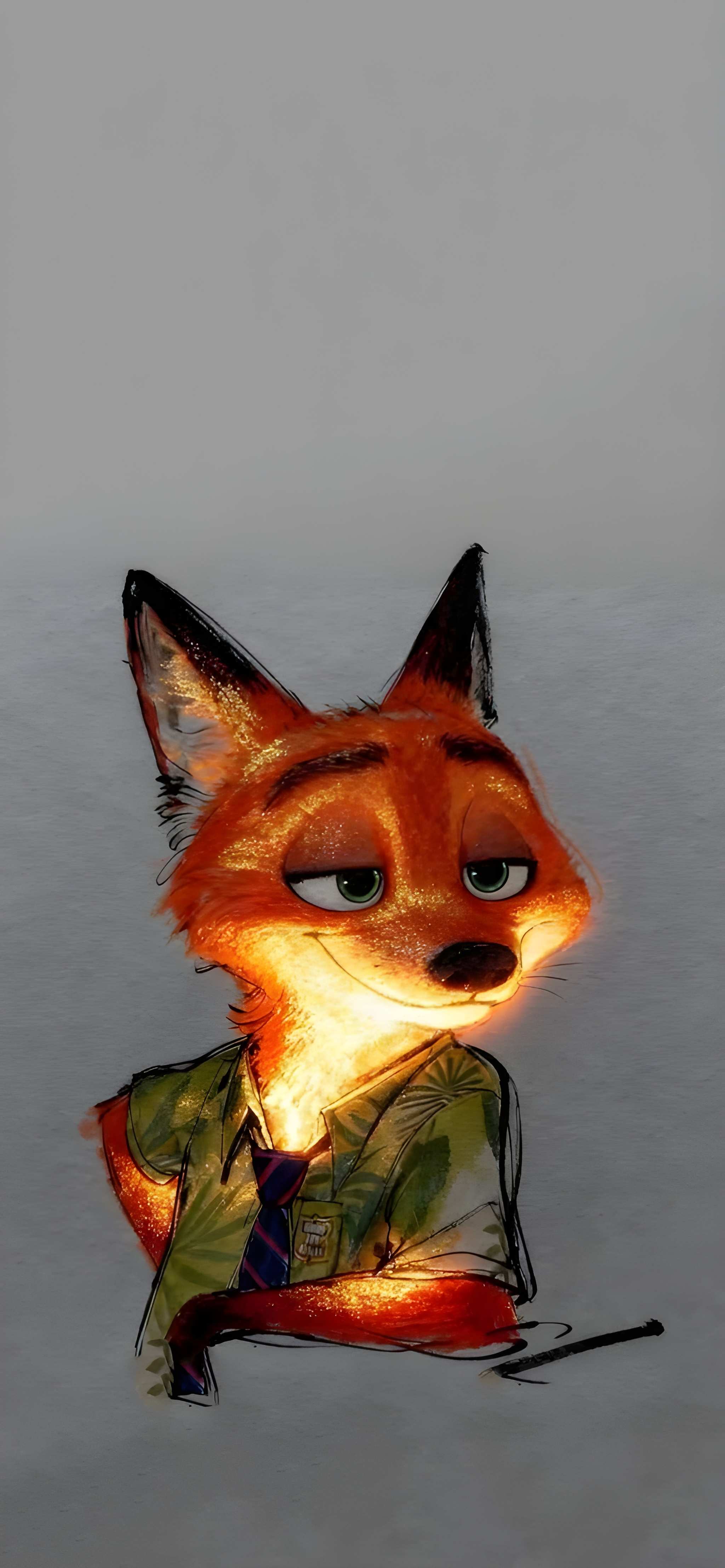 Nick Wilde Artistic 4K Wallpaper Nick Wilde Artistic 4K Wallpaper — 2048×4428 HD wallpaper