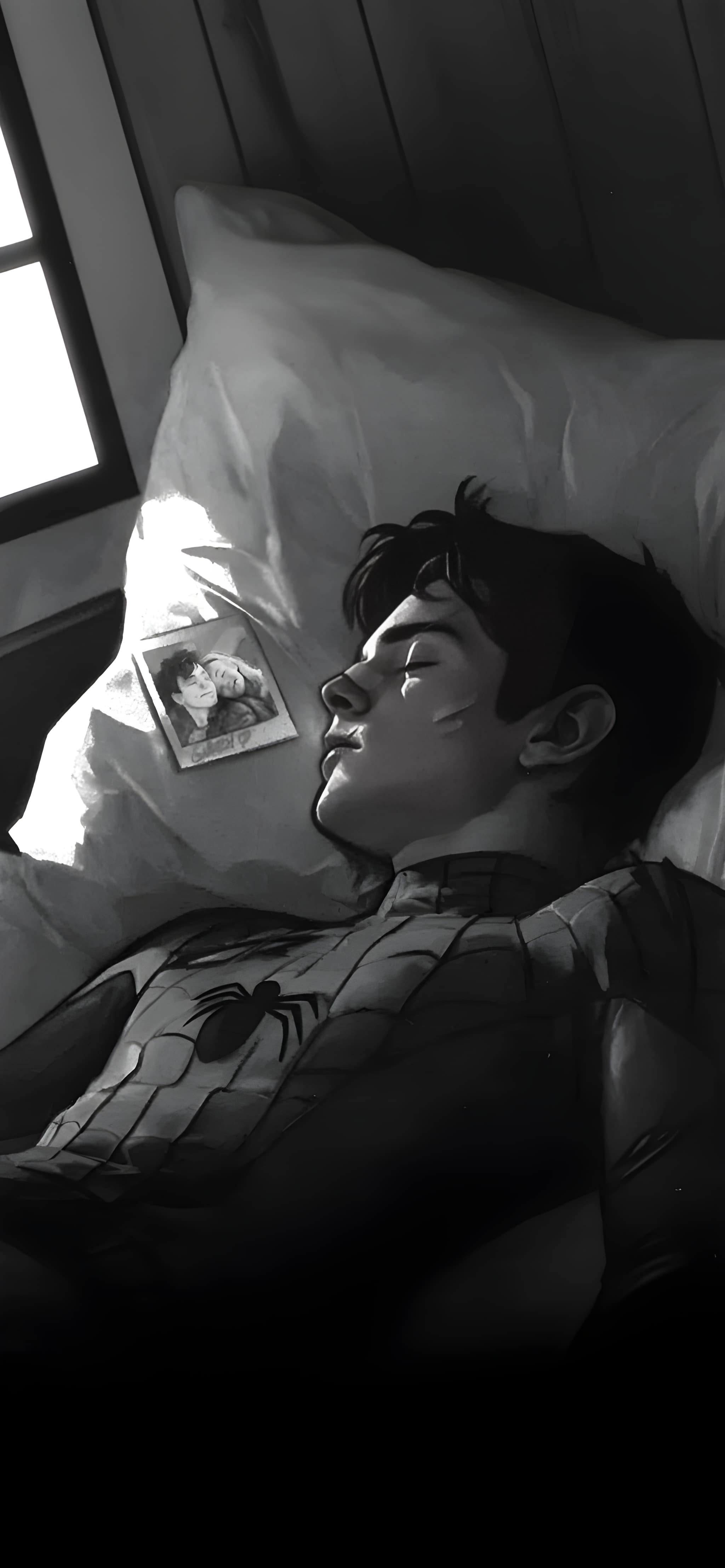 Spider-Man Resting Aesthetic Wallpaper Spider-Man Resting Aesthetic Wallpaper — 2048×4428 HD wallpaper