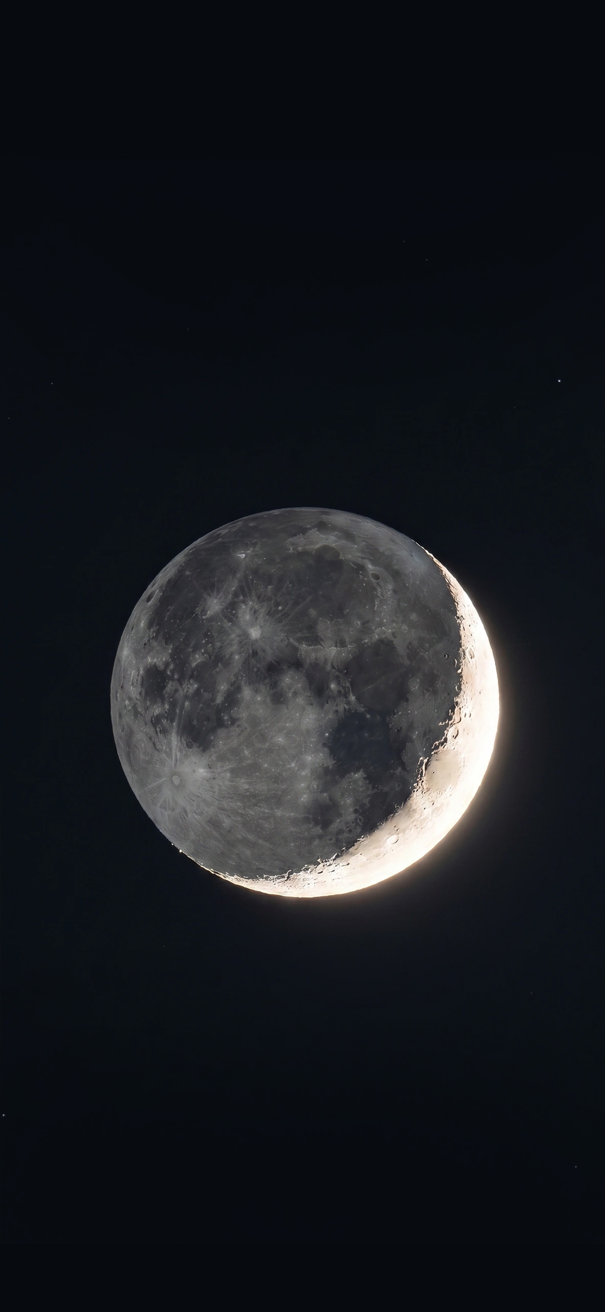 Silver Crescent Moon Wallpaper Silver Crescent Moon Wallpaper — 1179×2556 HD wallpaper