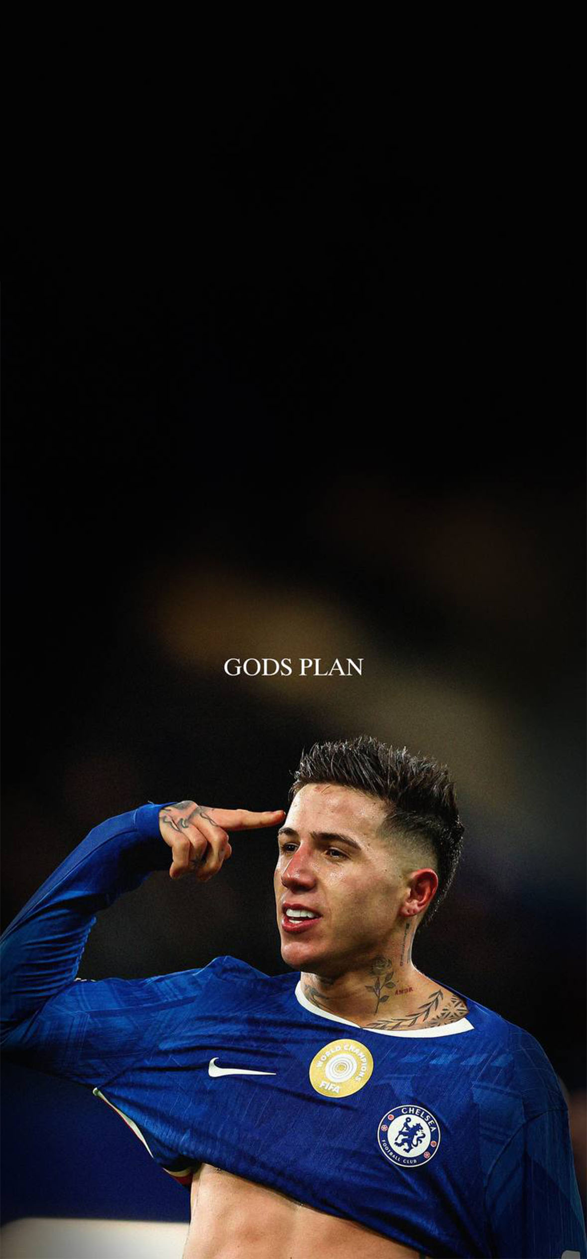 Enzo Fernández God's Plan Wallpaper — 1179×2526 HD wallpaper