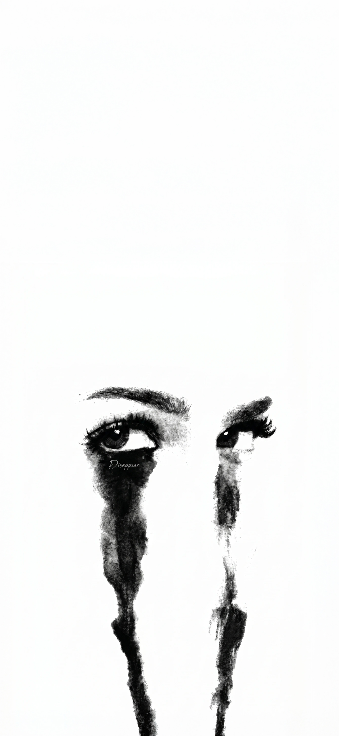 Ink Streaks Eyes Wallpaper Ink Streaks Eyes Wallpaper — 1179×2556 HD wallpaper